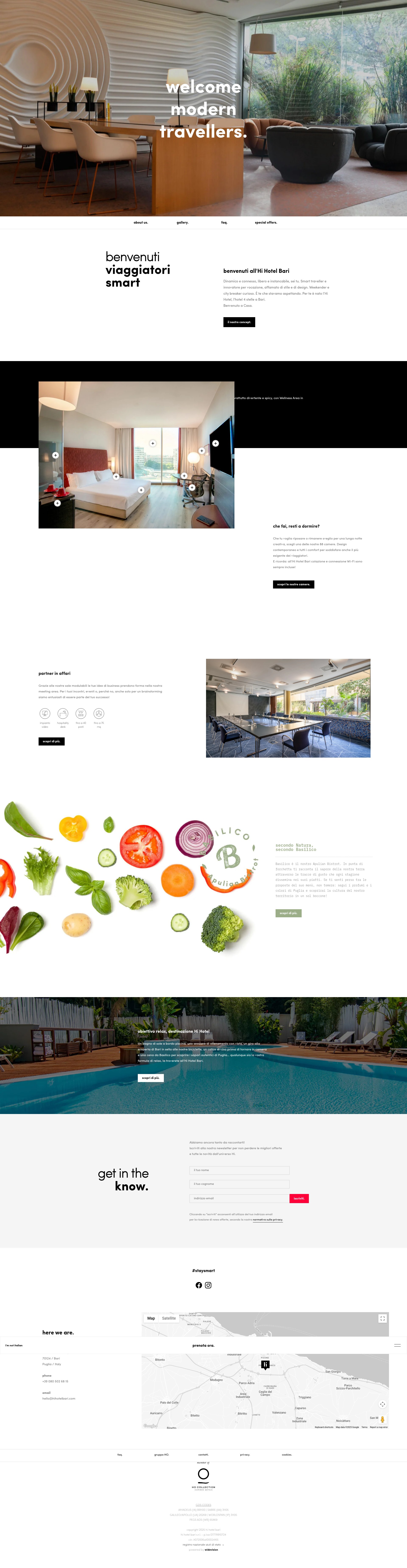 Screenshot of hihotelbari.com
