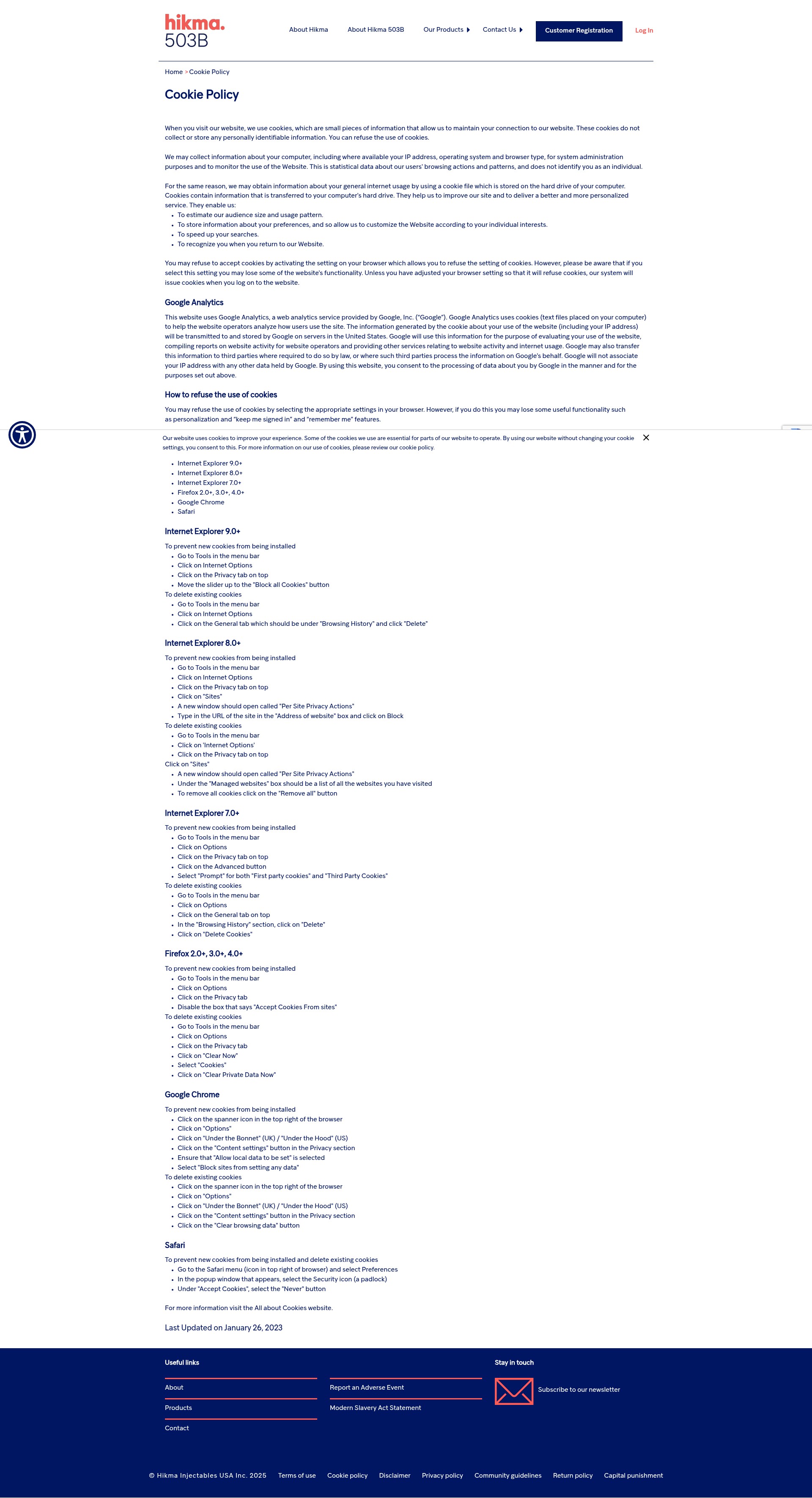 Screenshot of hikma503b.com