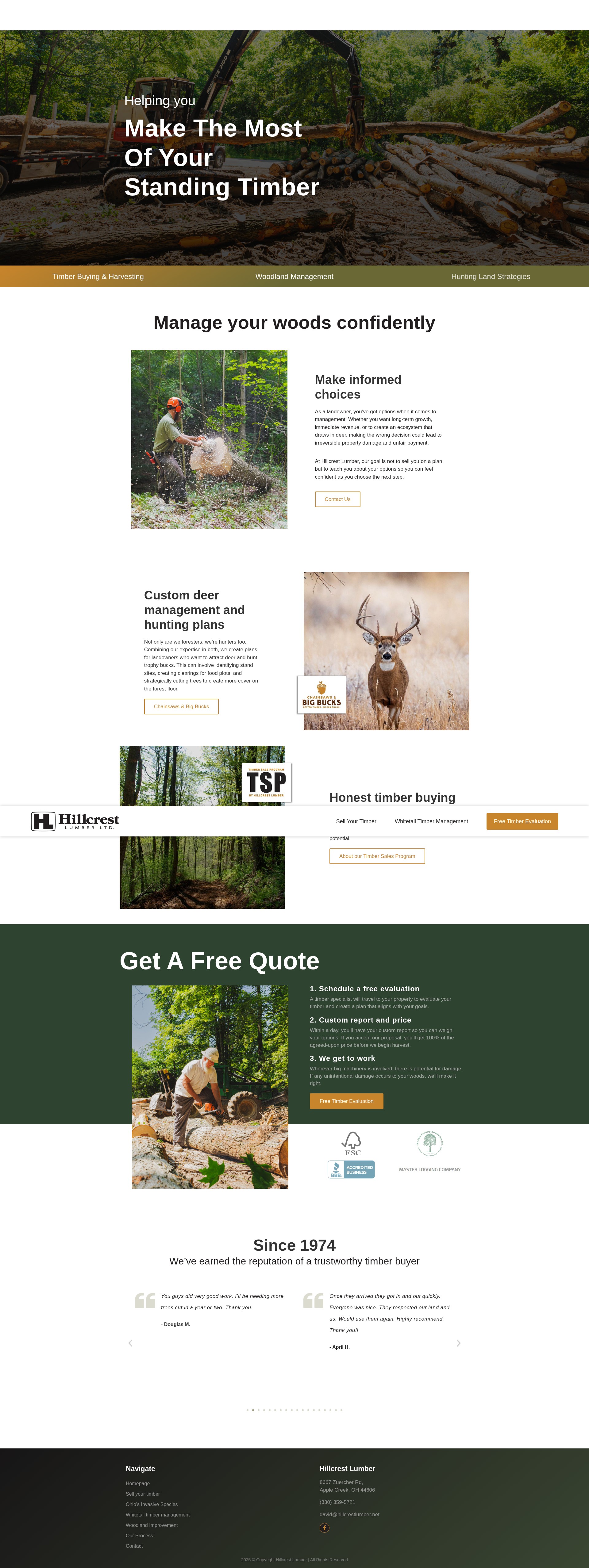 Screenshot of hillcrestlumber.net