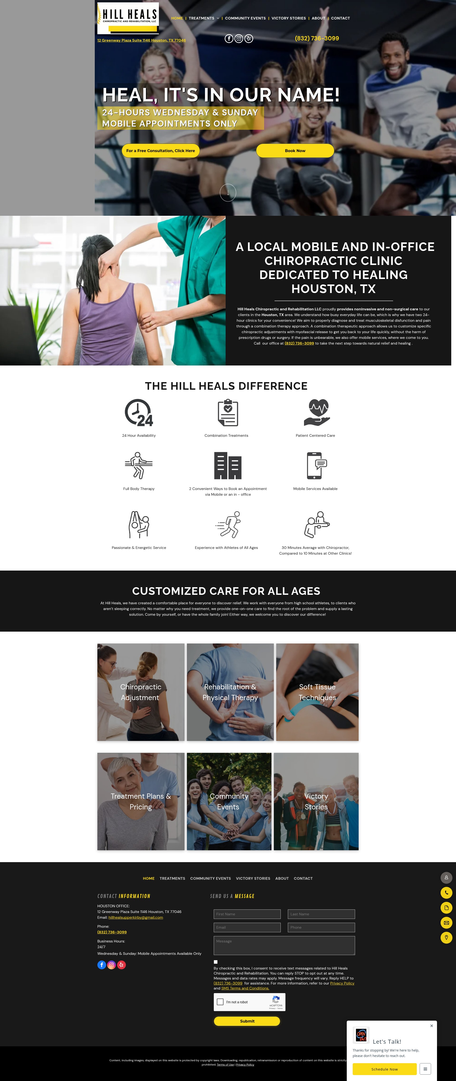 Screenshot of hillheals.com
