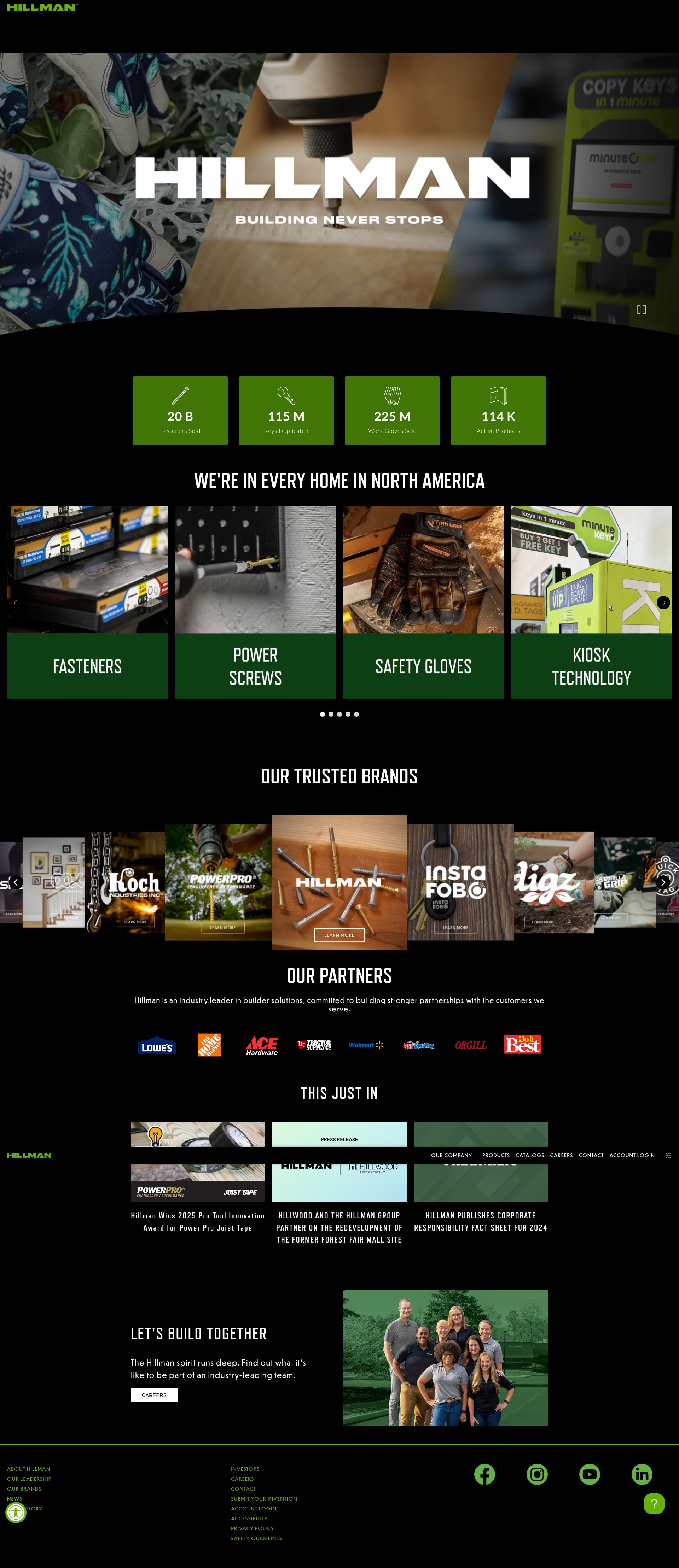 Screenshot of hillmangroup.com