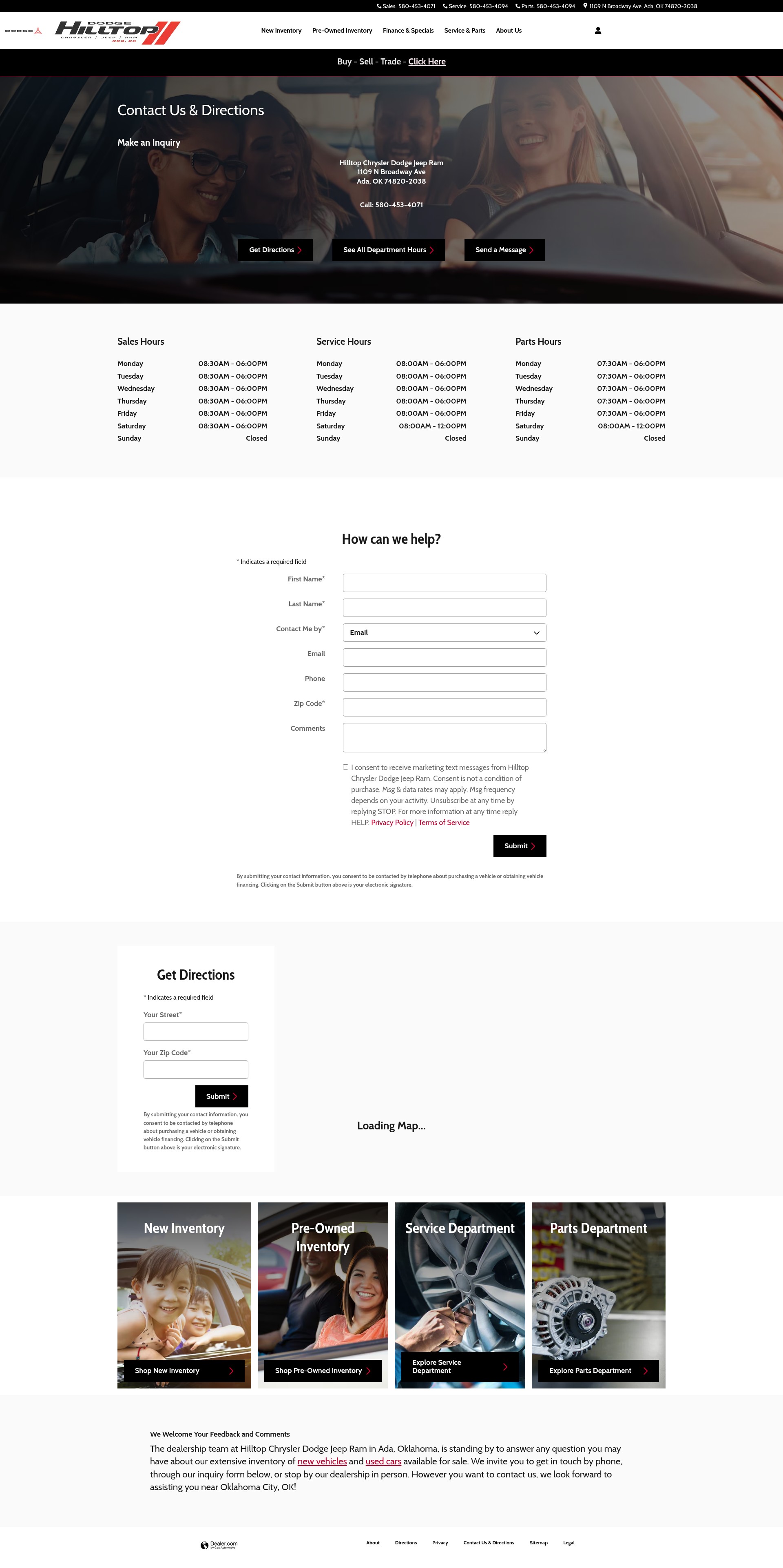Screenshot of hilltopcdjr.com