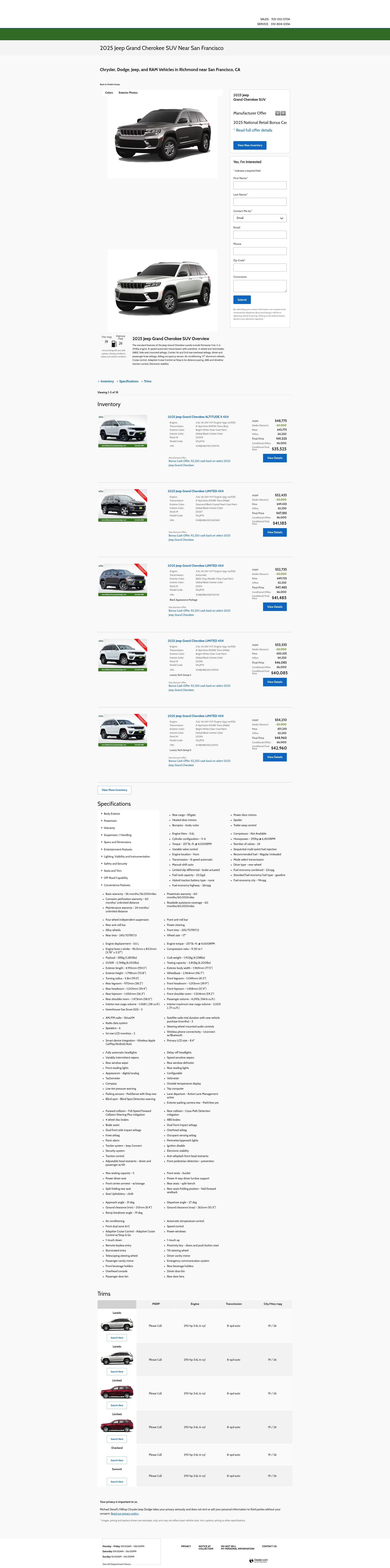 Screenshot of hilltopchryslerjeepdodge.com