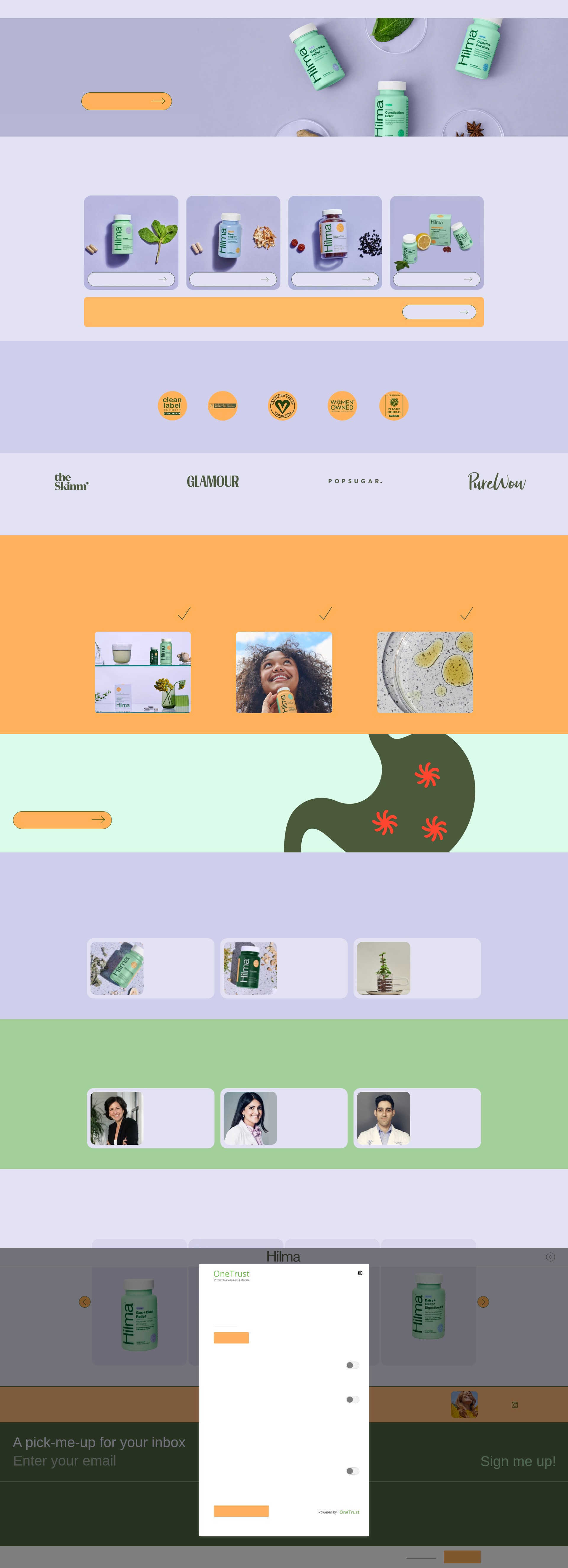 Screenshot of hilma.co