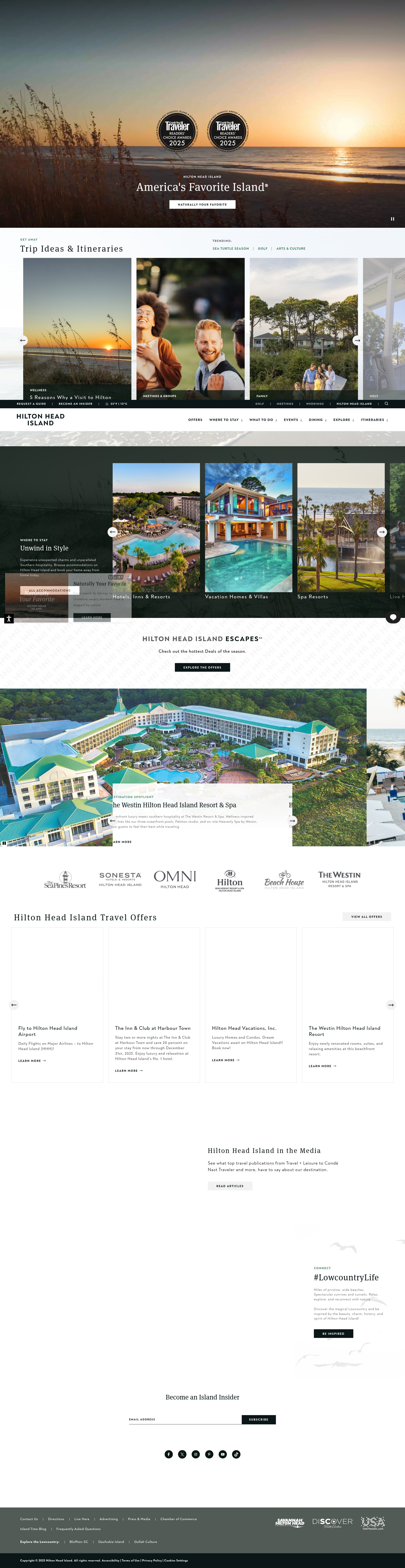 Screenshot of hiltonheadisland.org