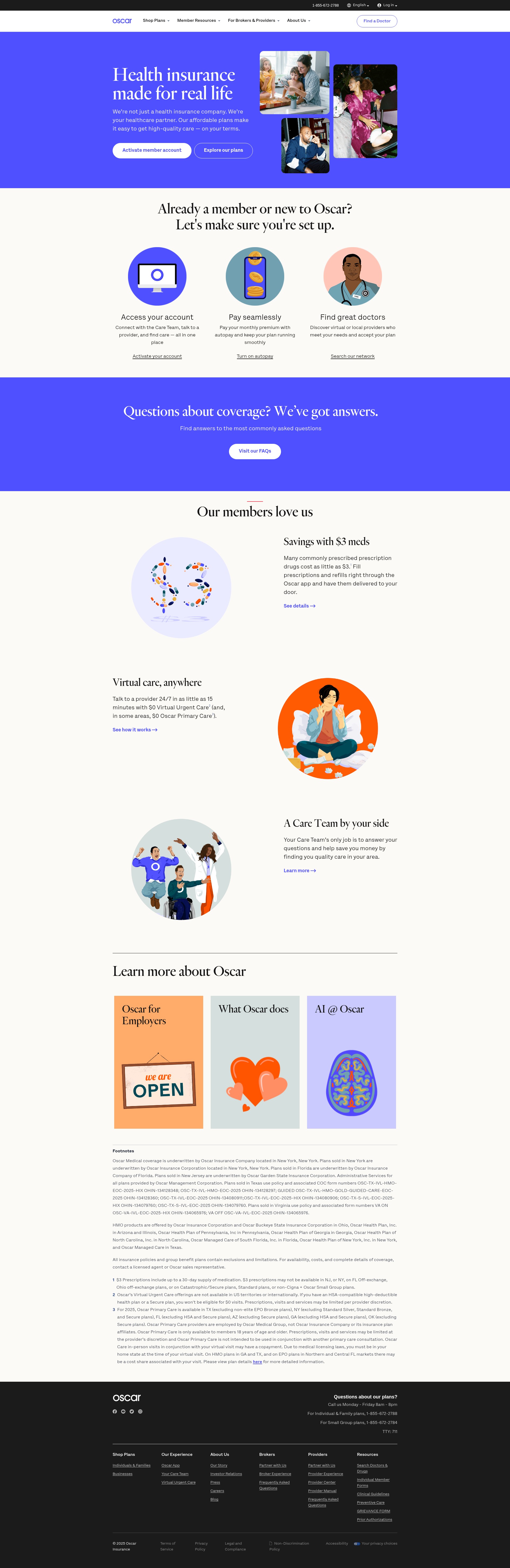 Screenshot of hioscar.com