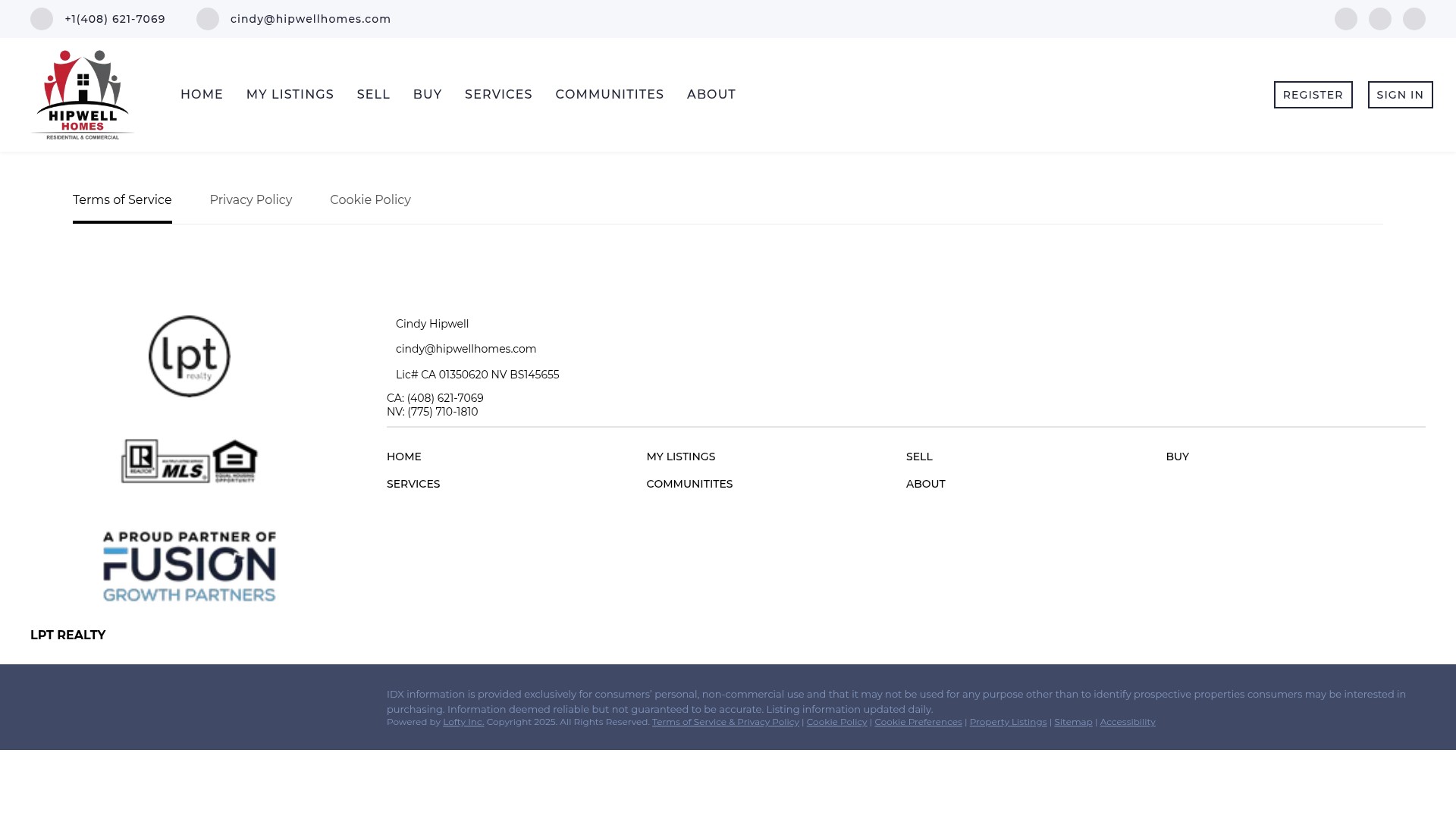 Screenshot of hipwellhomes.com