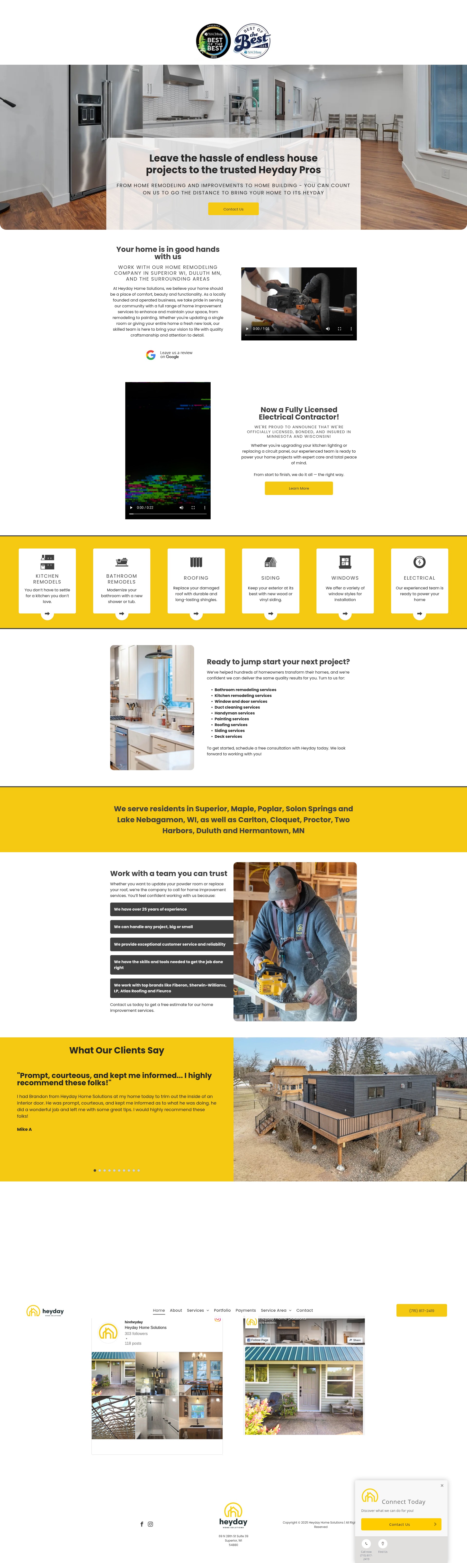 Screenshot of hireheyday.com