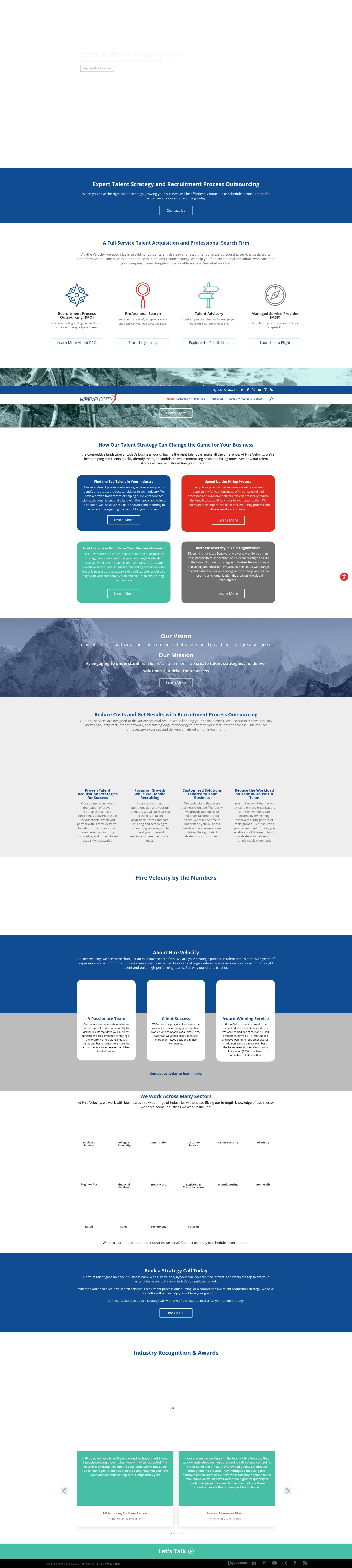 Screenshot of hirevelocity.com