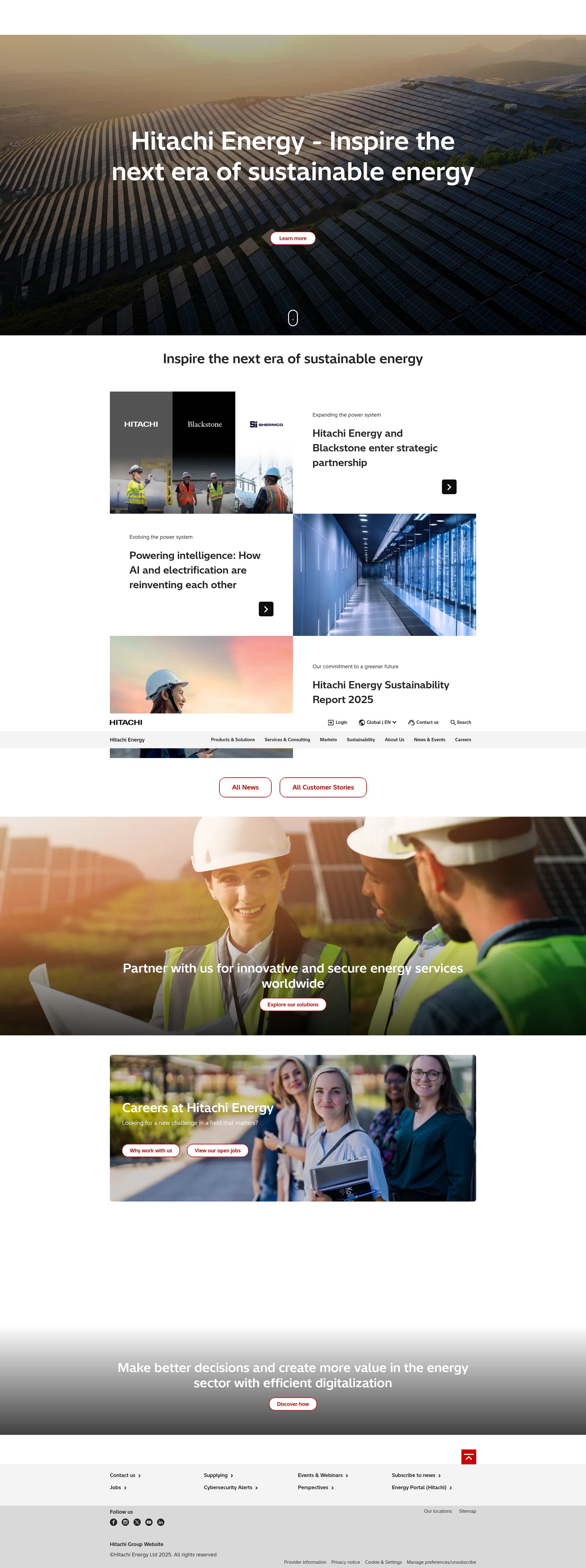 Screenshot of hitachienergy.com