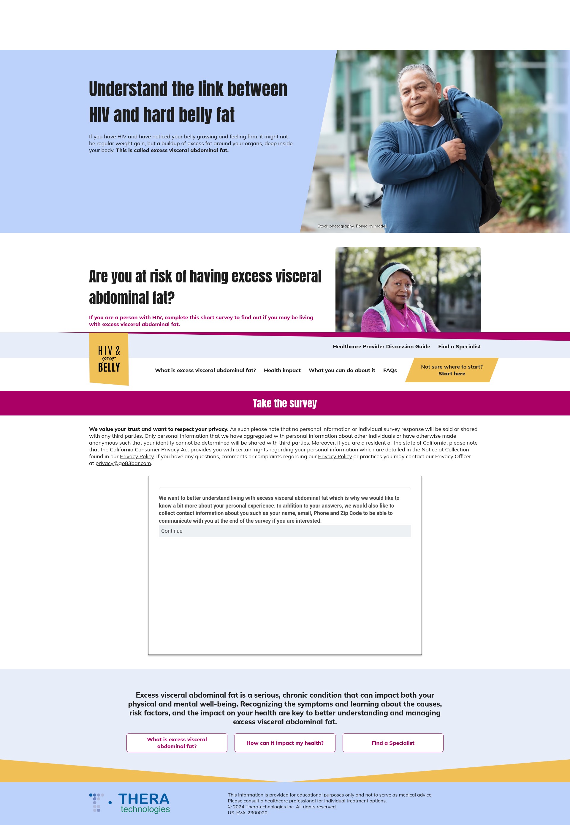 Screenshot of hivandyourbelly.com