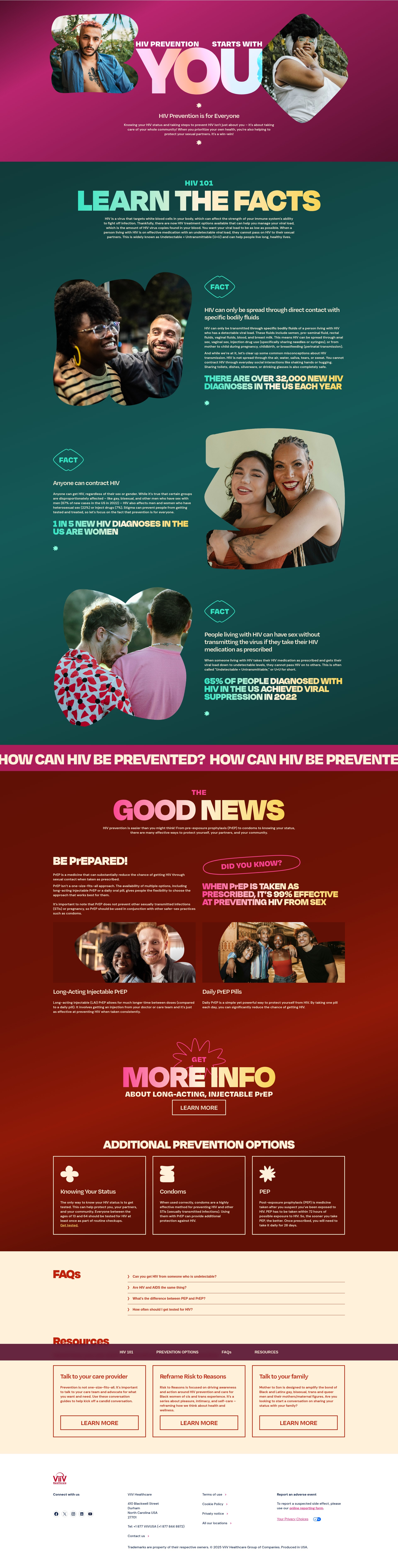 Screenshot of hivpreventionforus.com