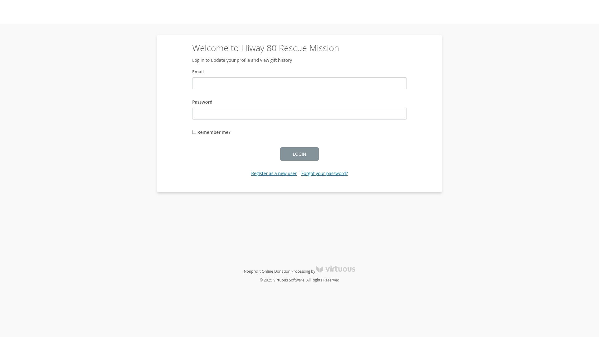Screenshot of hiway80rm.givevirtuous.org