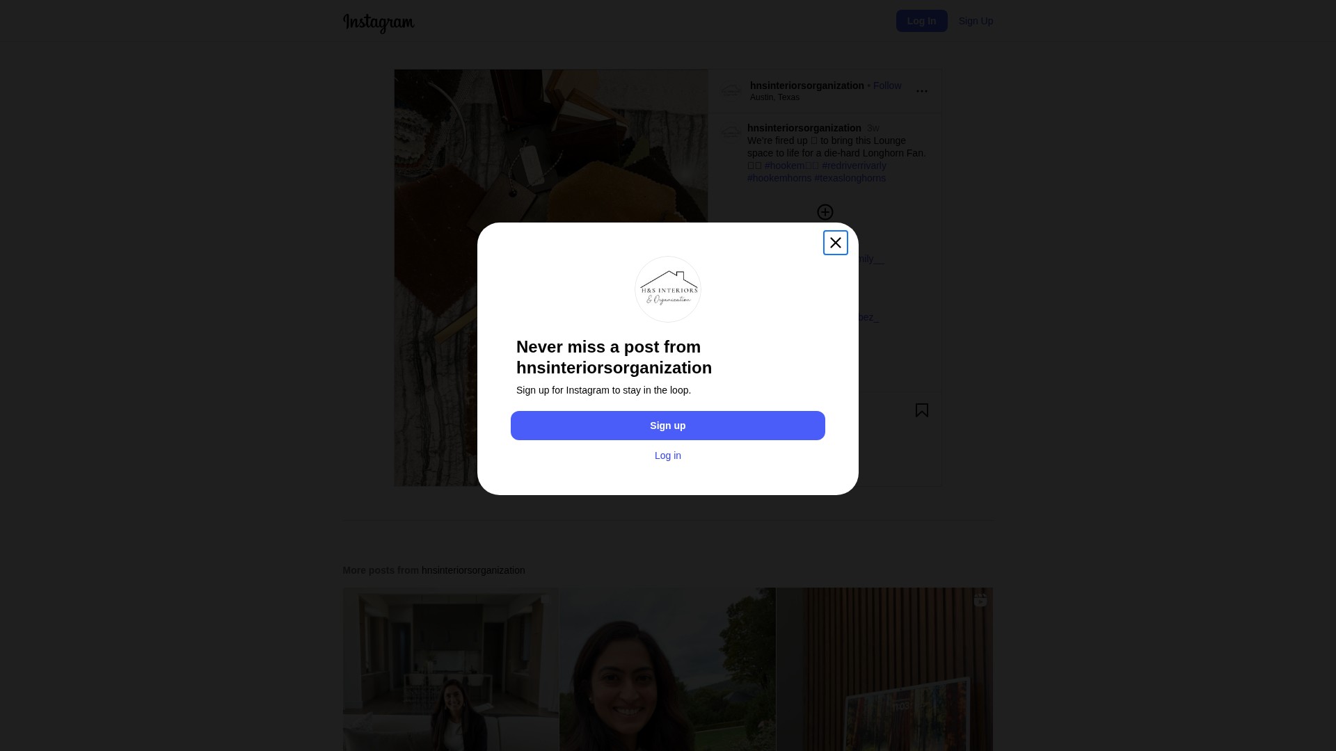 Screenshot of hnsinteriors.com