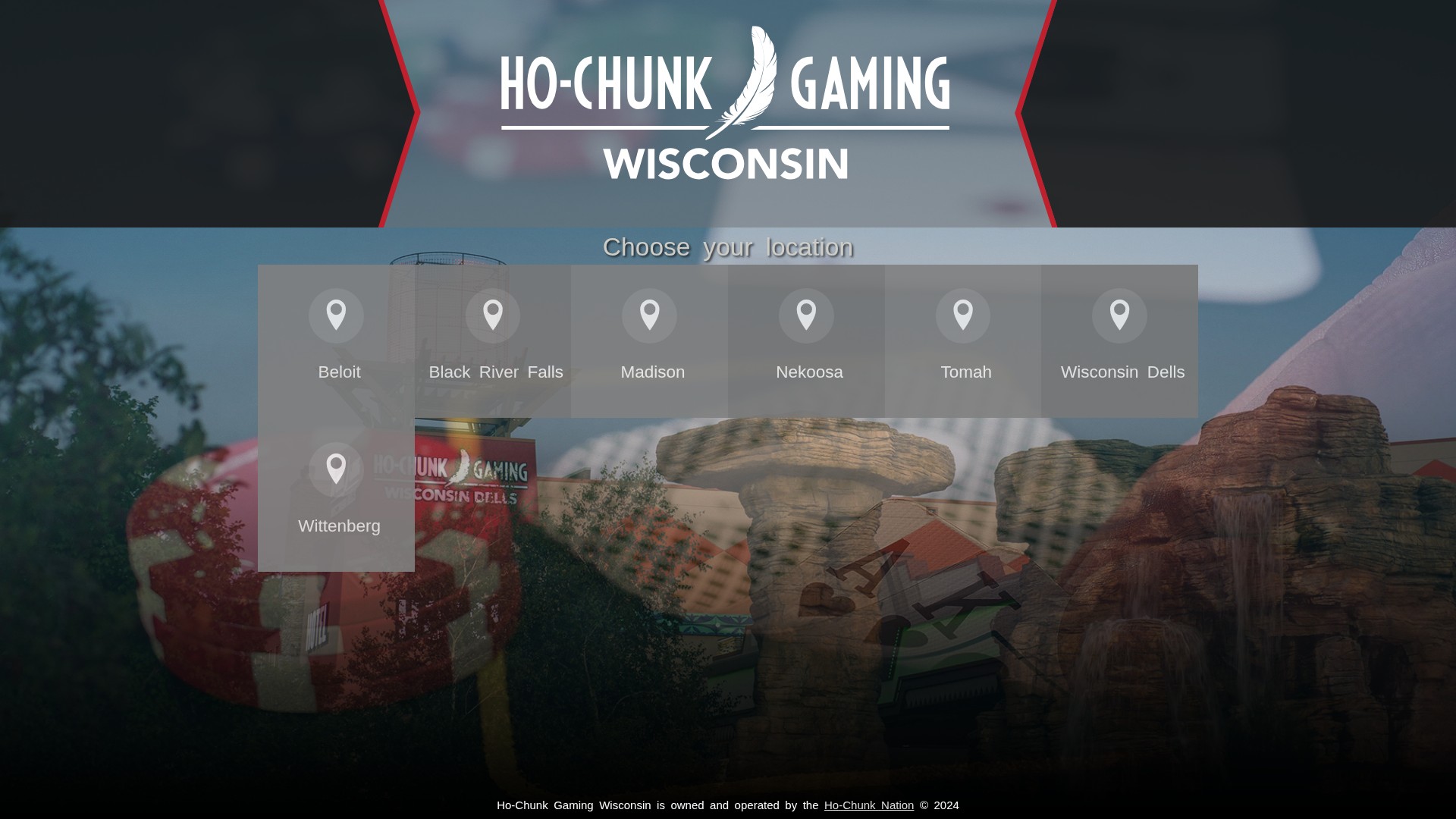 Screenshot of ho-chunkgaming.com