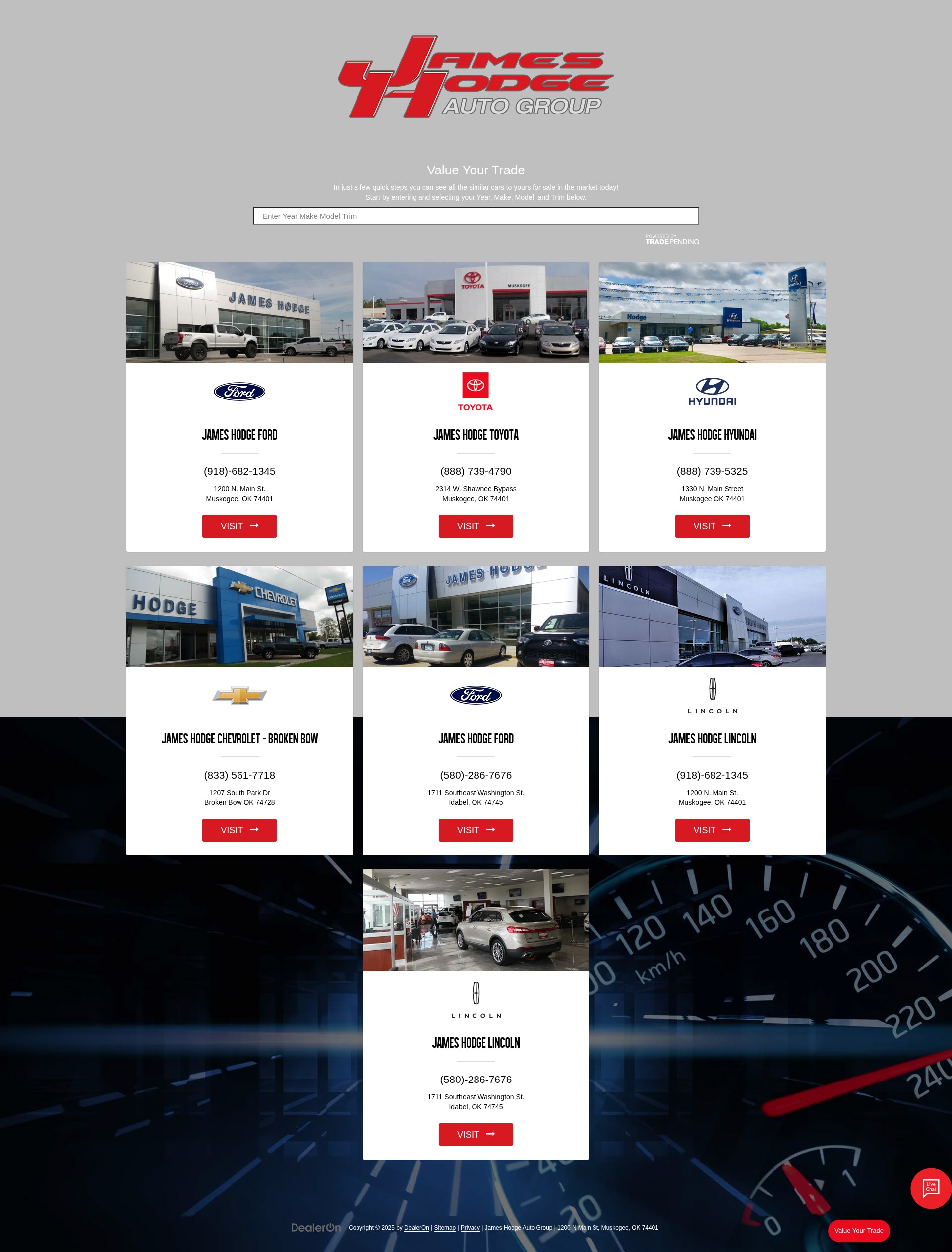 Screenshot of hodgeautogroup.com