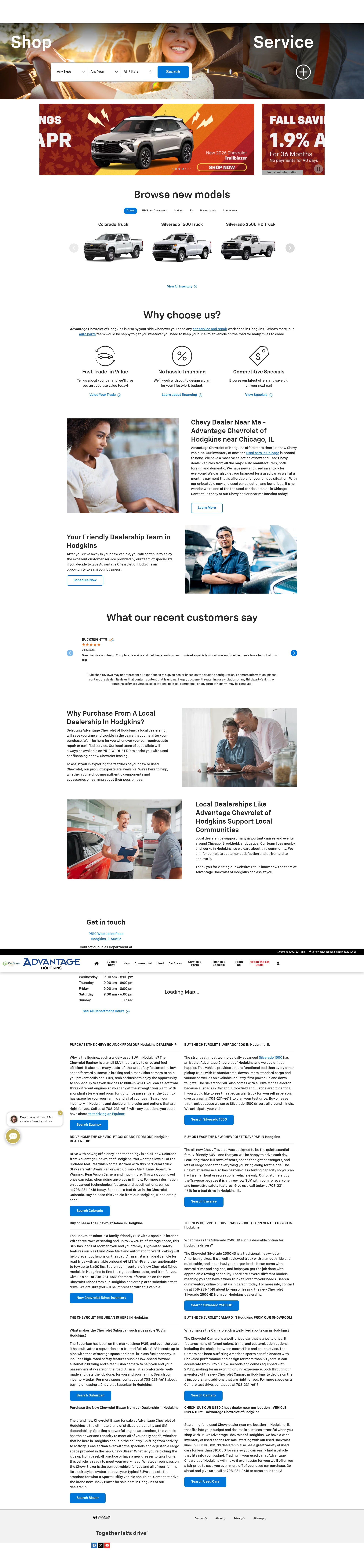 Screenshot of hodgkinschevrolet.com
