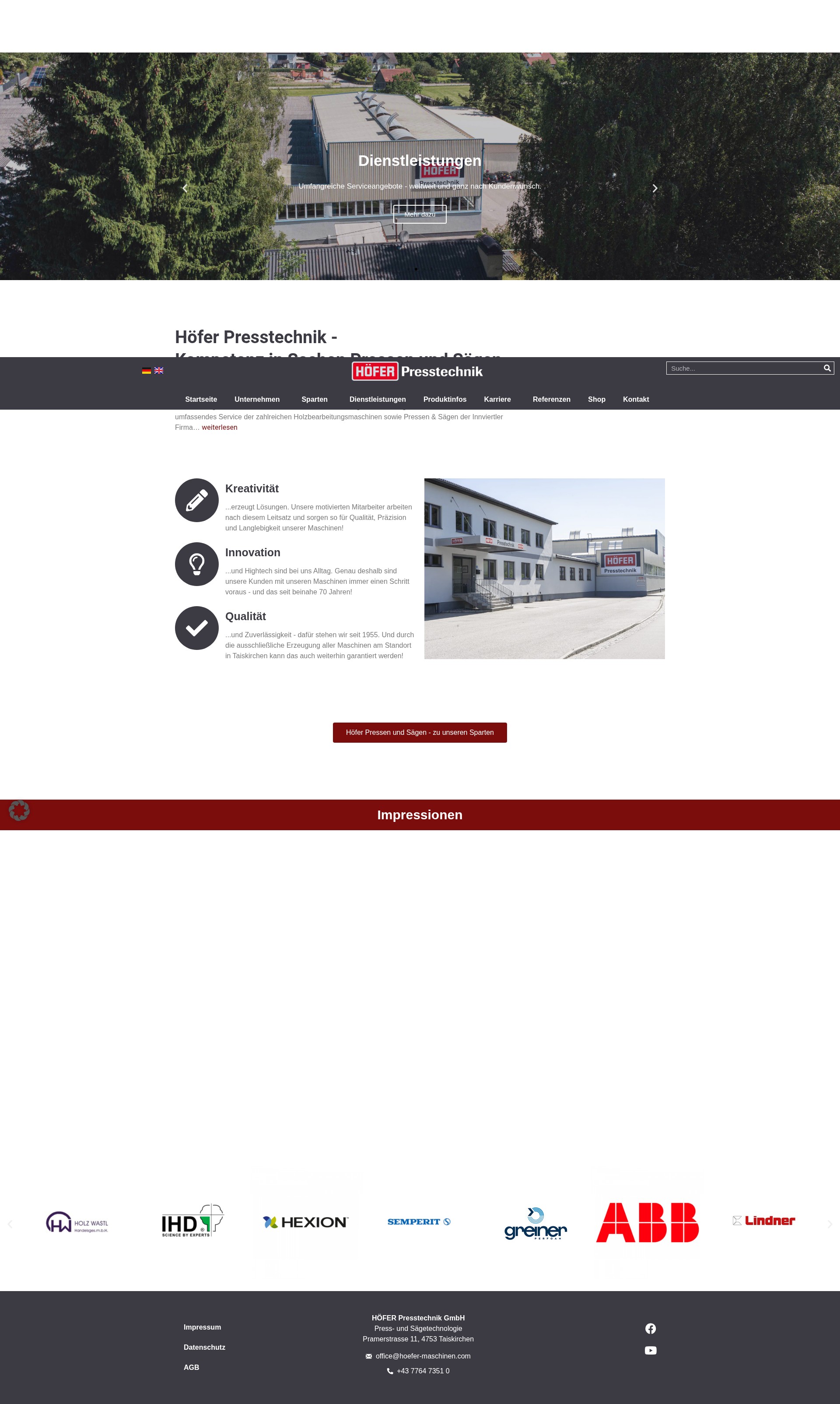Screenshot of hoefer-maschinen.com