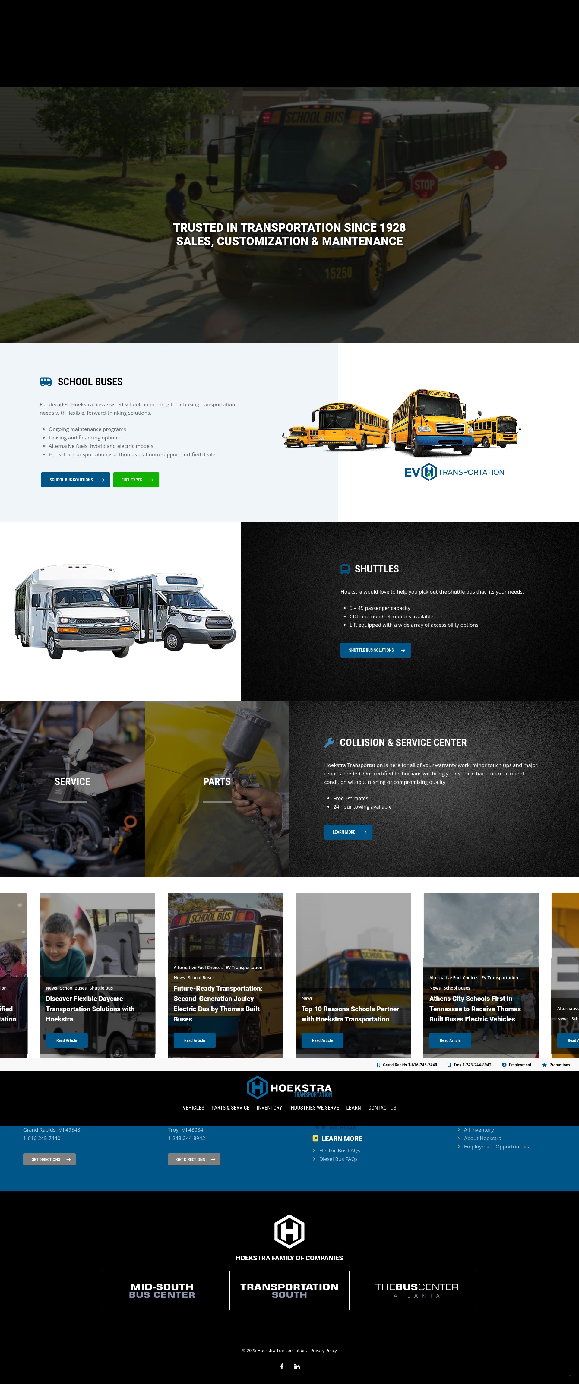 Screenshot of hoekstratransportation.com
