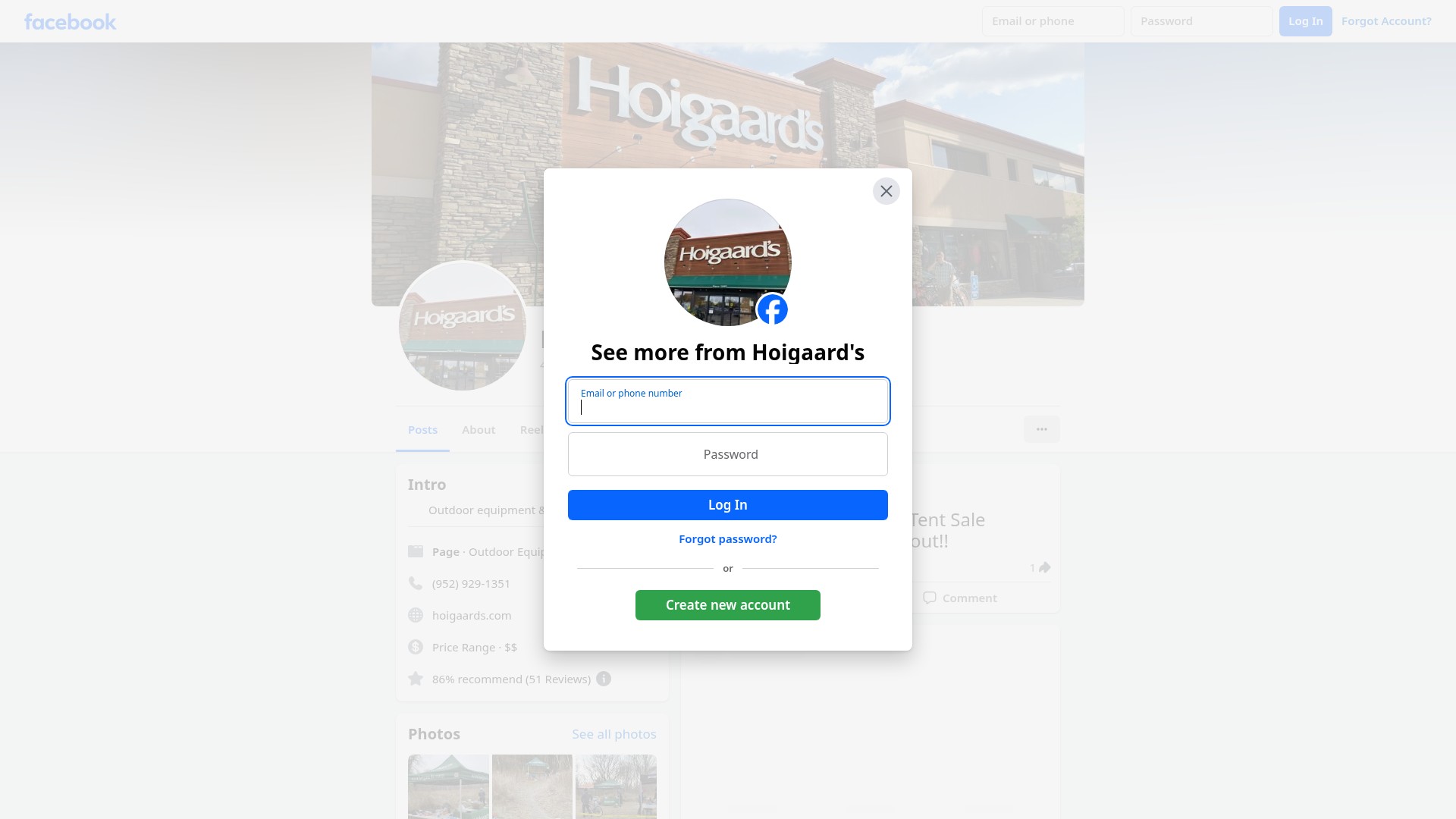 Screenshot of hoigaards.com