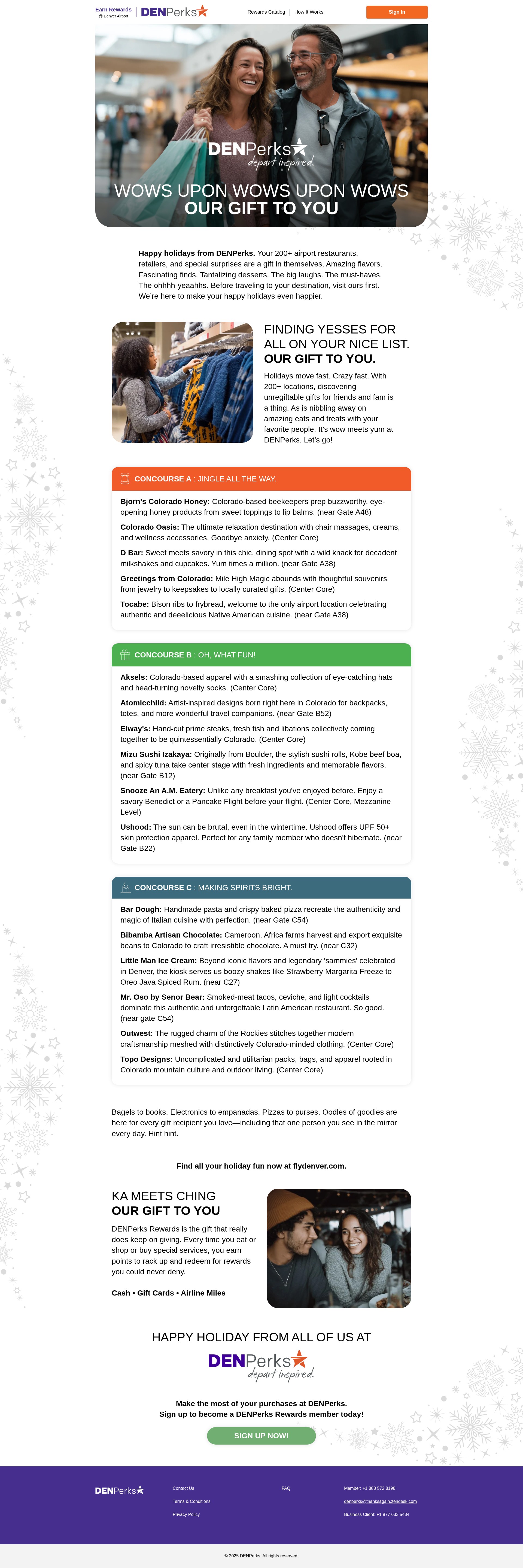 Screenshot of holiday25.denperks.com