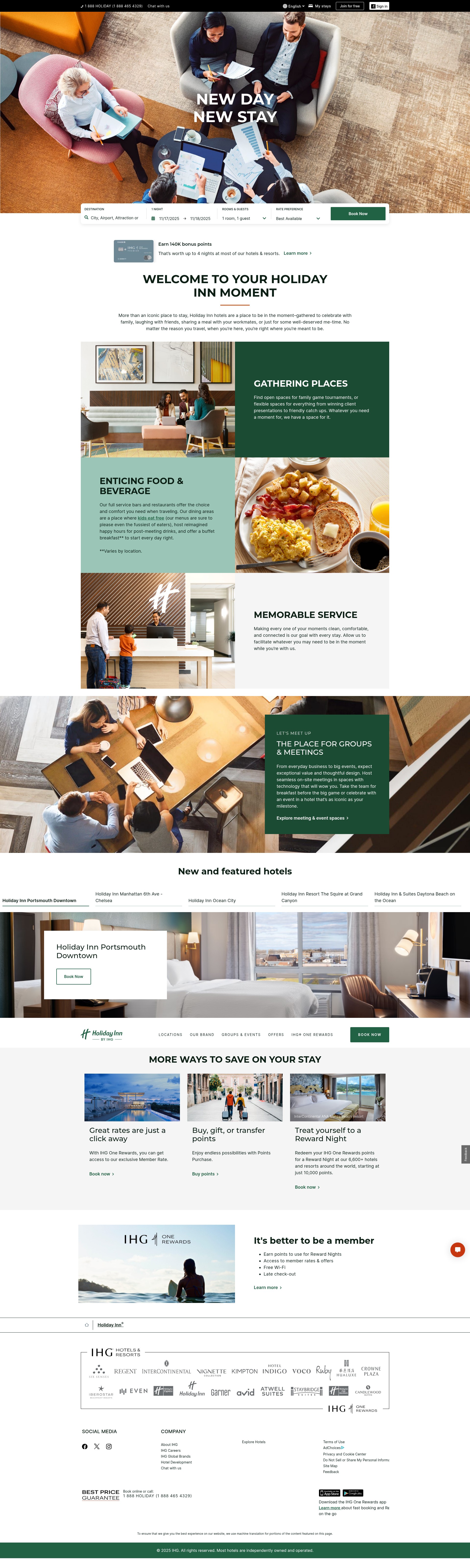 Screenshot of holidayinn.com