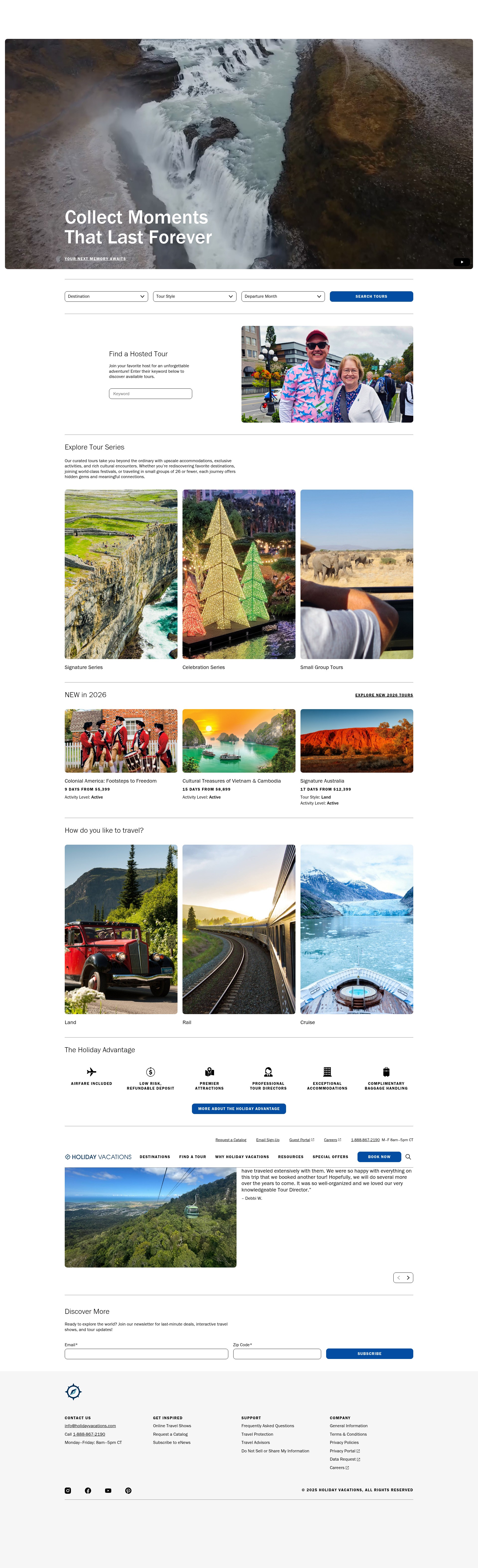 Screenshot of holidayvacations.com