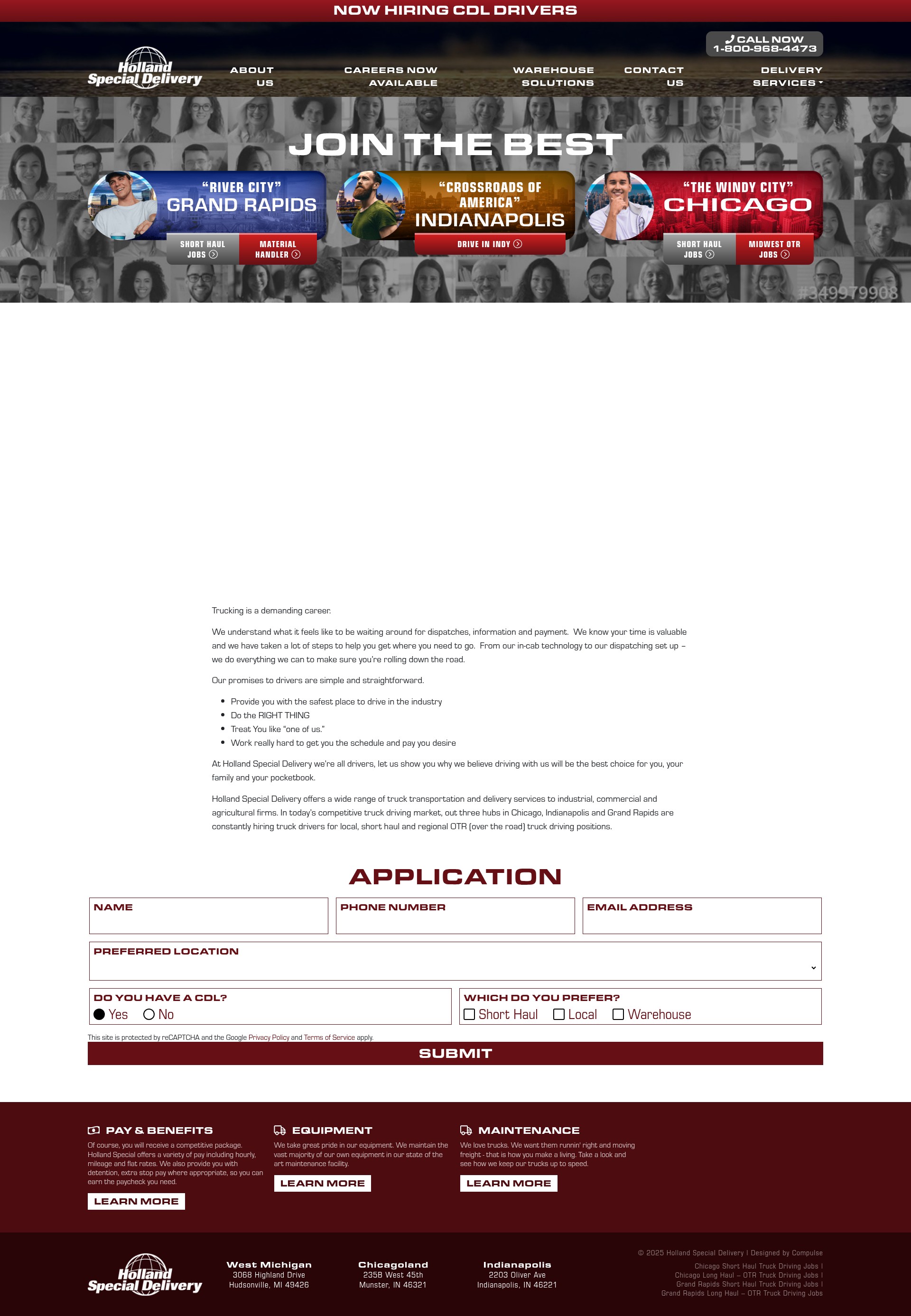 Screenshot of hollandspecial.com