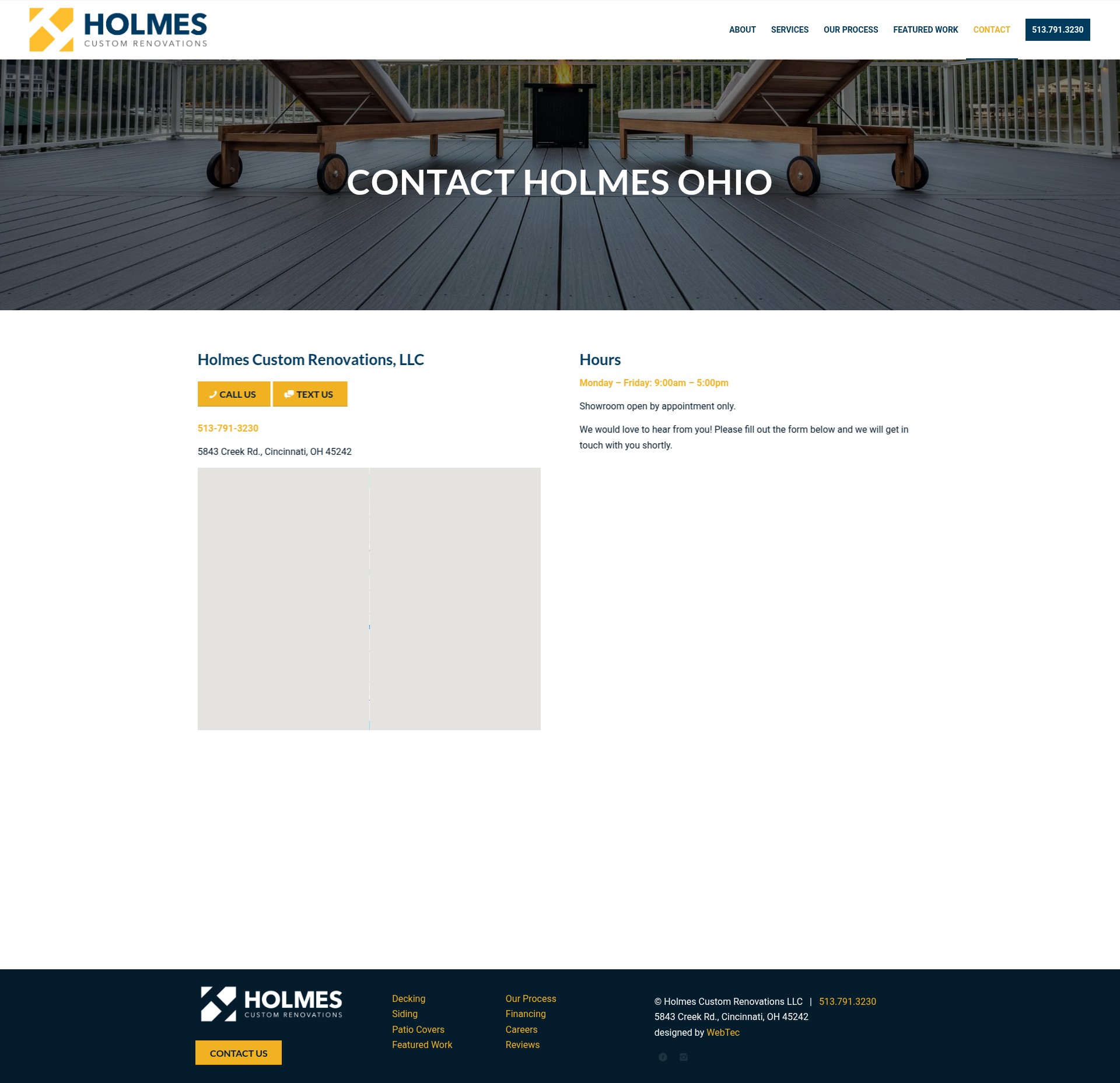 Screenshot of holmesohio.com