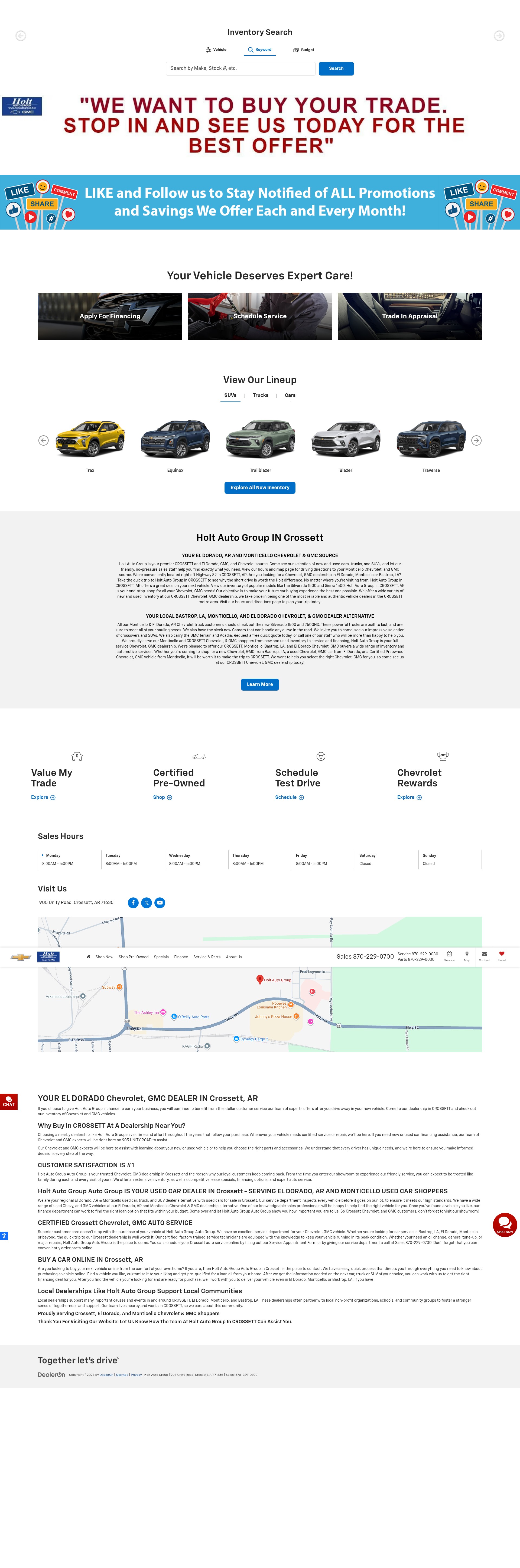Screenshot of holtautogroup.net
