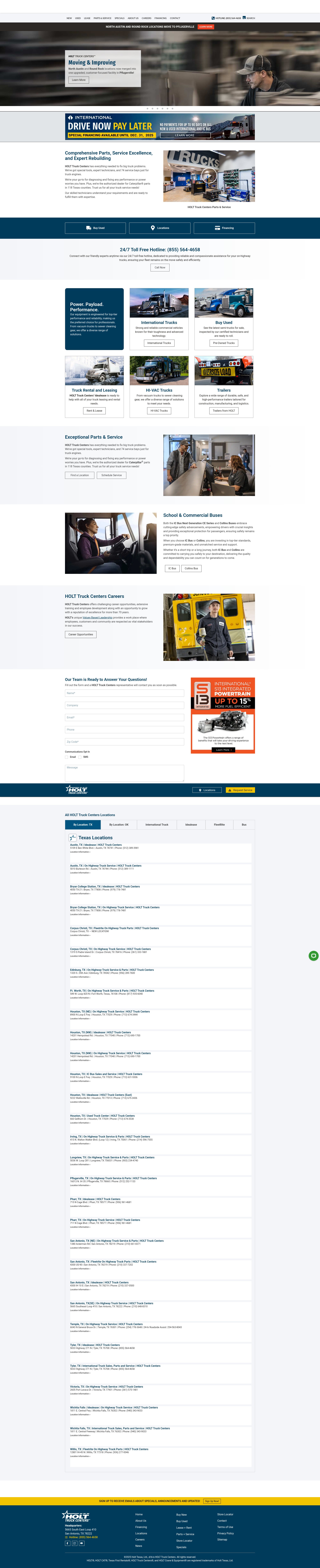 Screenshot of holttruckcenters.com