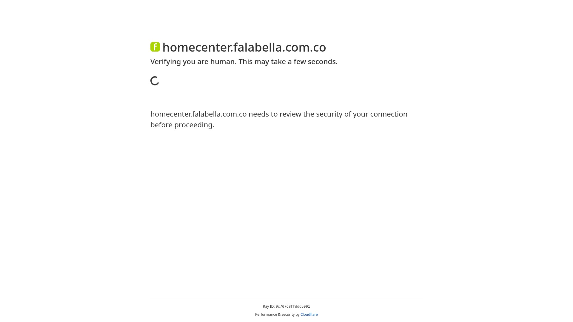 Screenshot of homecenter.falabella.com.co