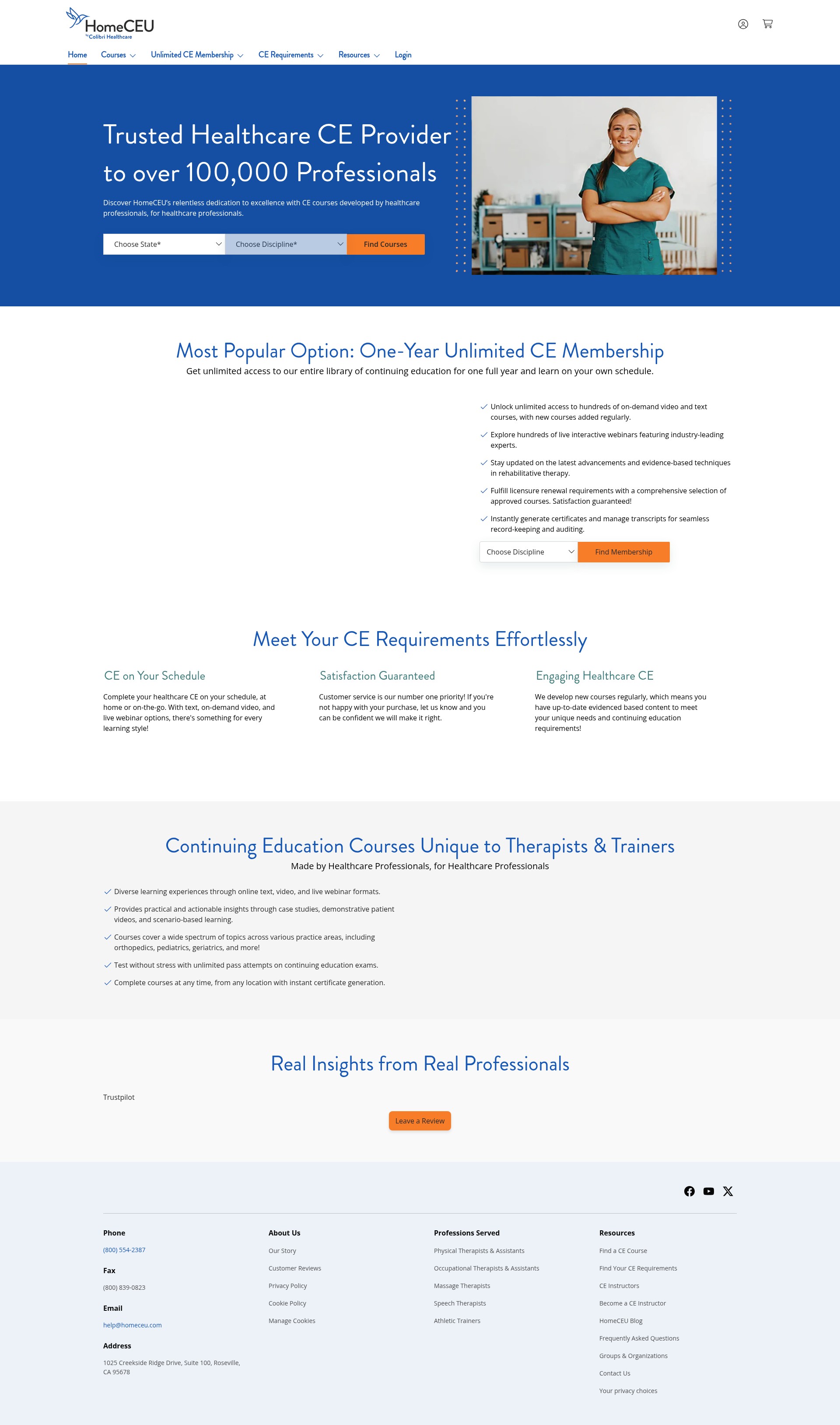 Screenshot of homeceuconnection.com