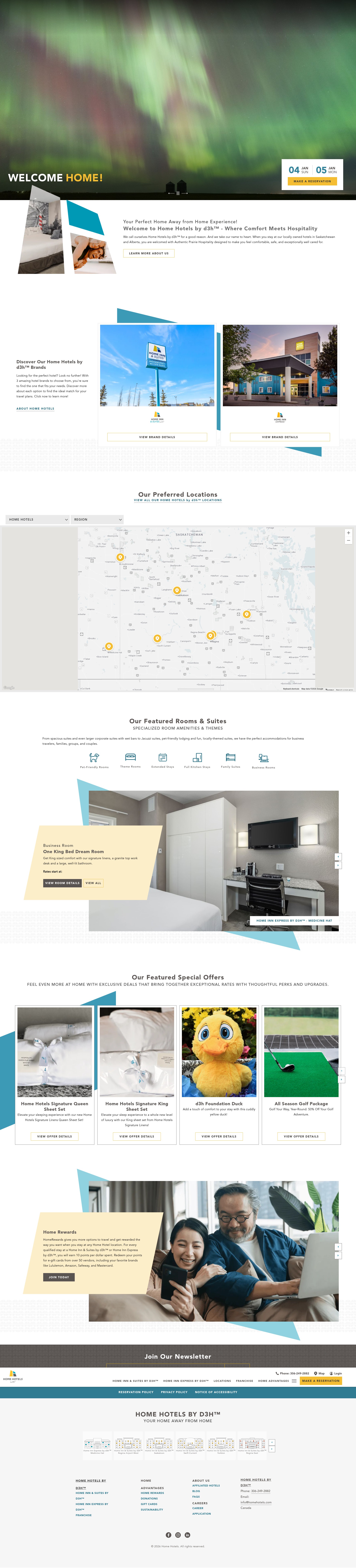Screenshot of homehotels.ca