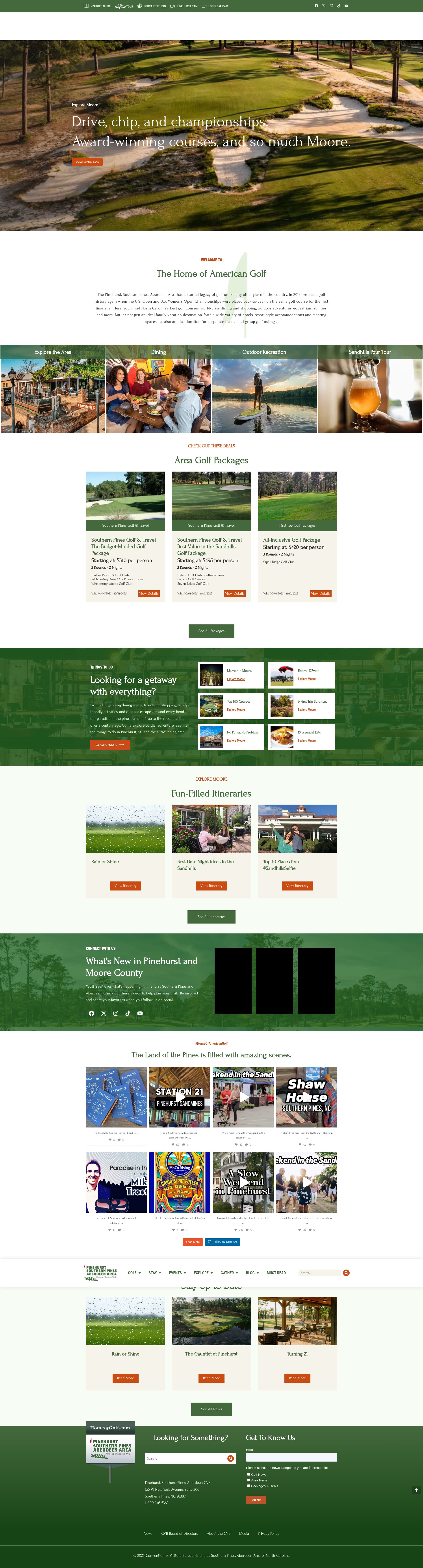 Screenshot of homeofgolf.com
