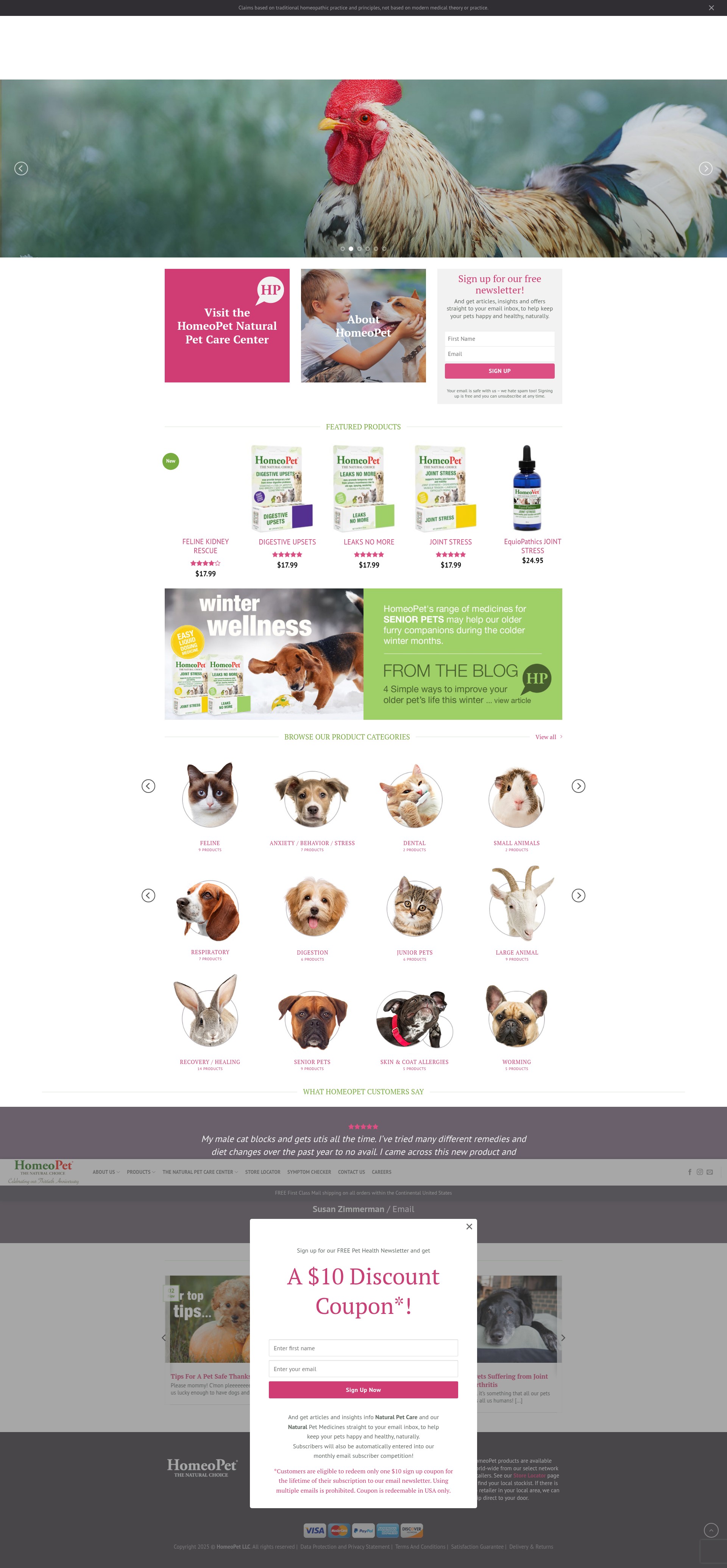 Screenshot of homeopet.com