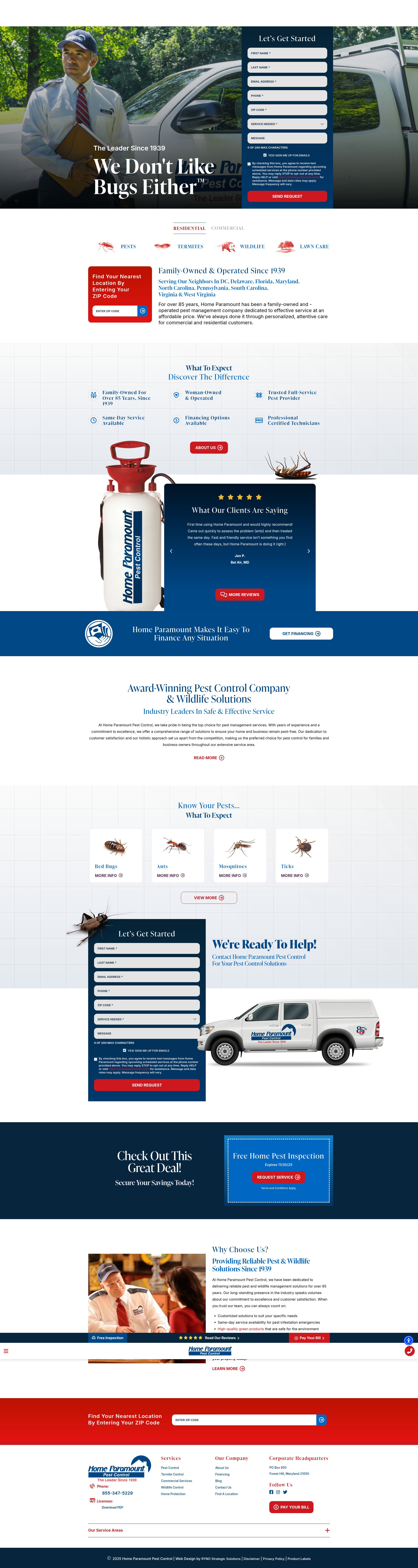 Screenshot of homeparamount.com