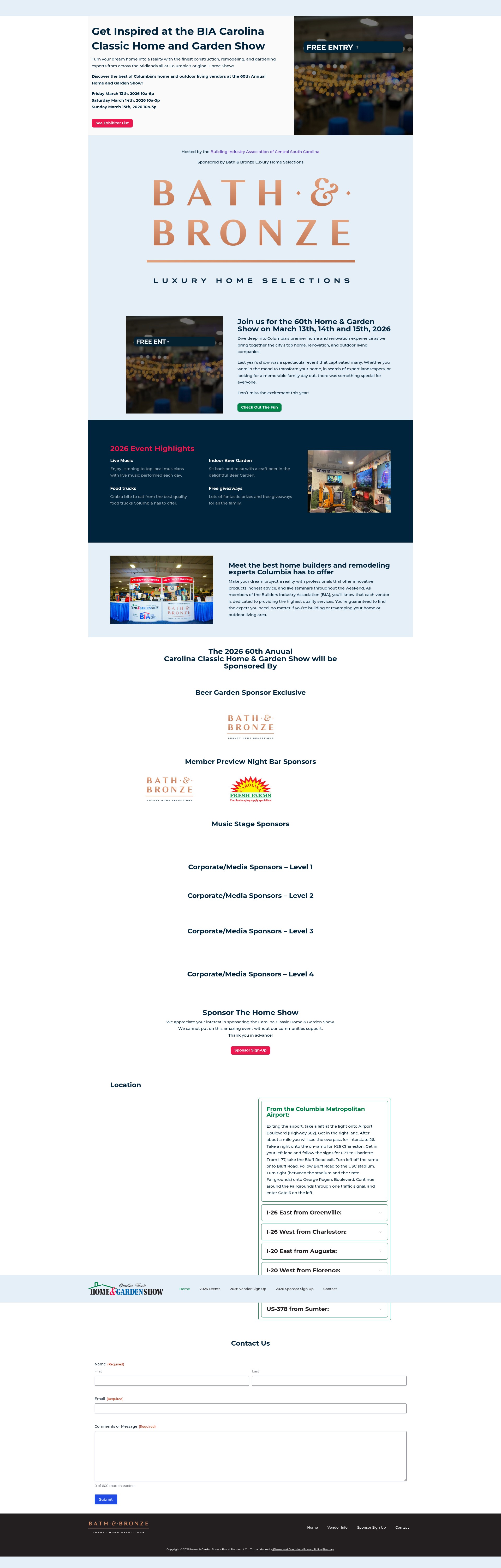Screenshot of homeshowcolumbia.com