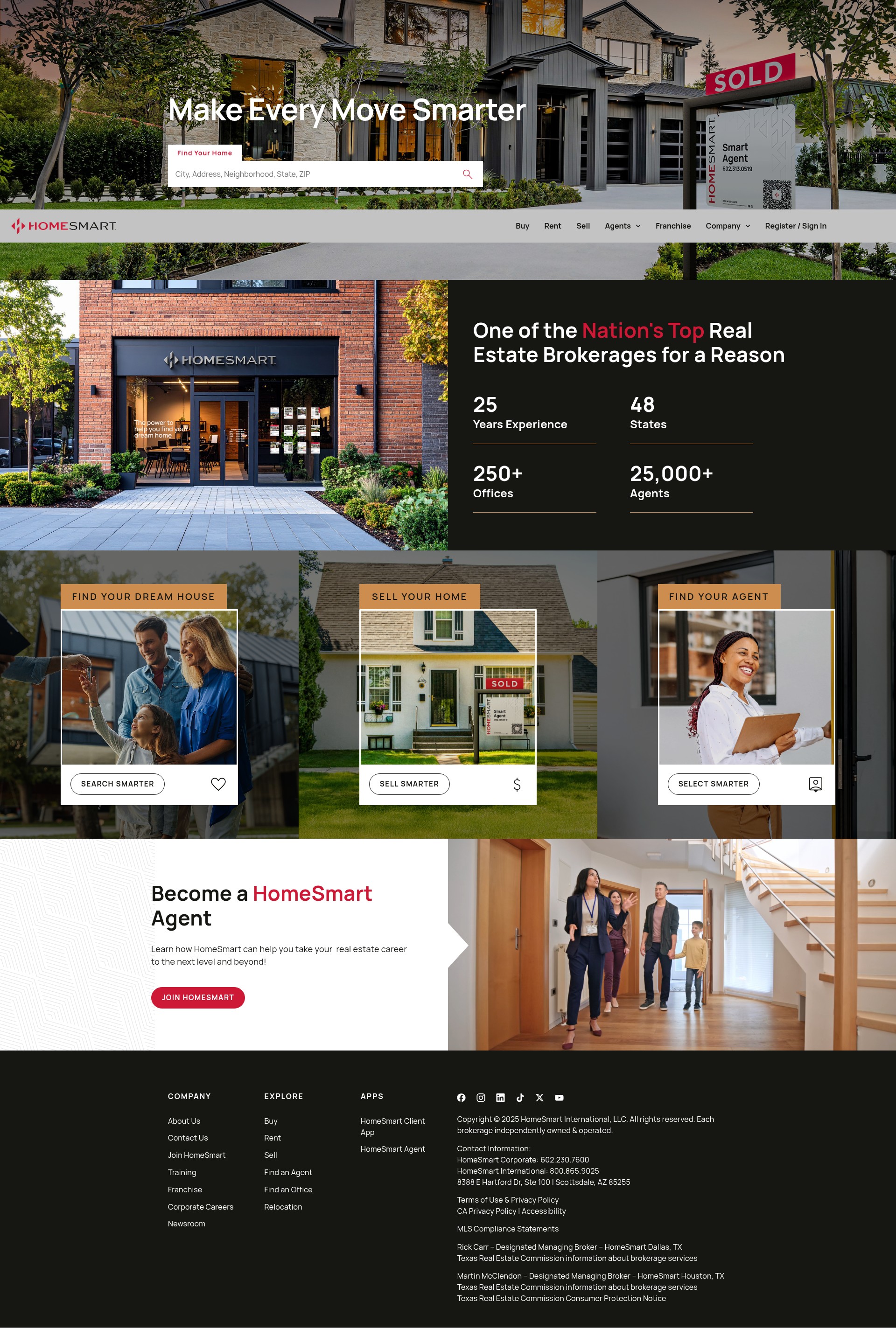 Screenshot of homesmart.com