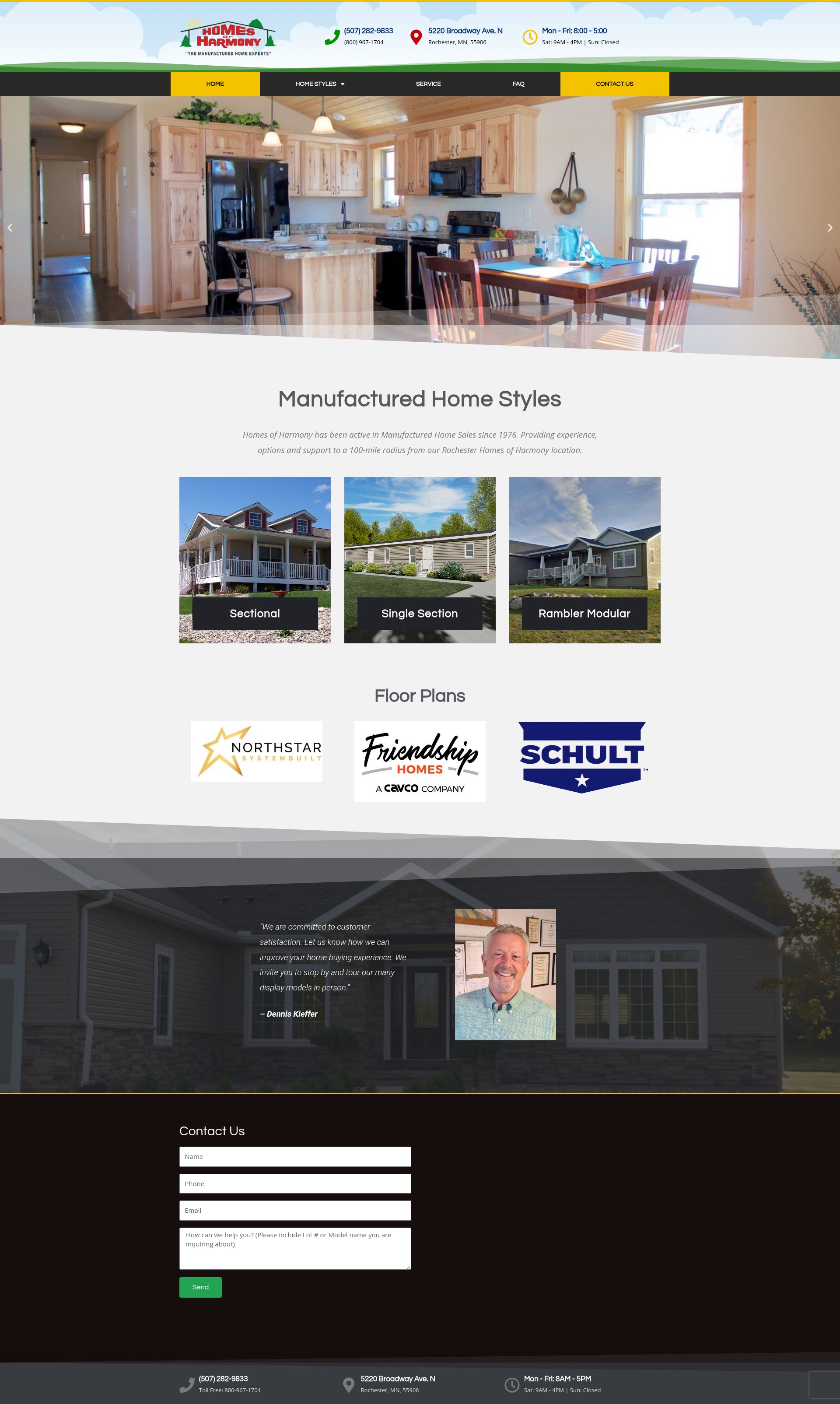 Screenshot of homesofharmony.com