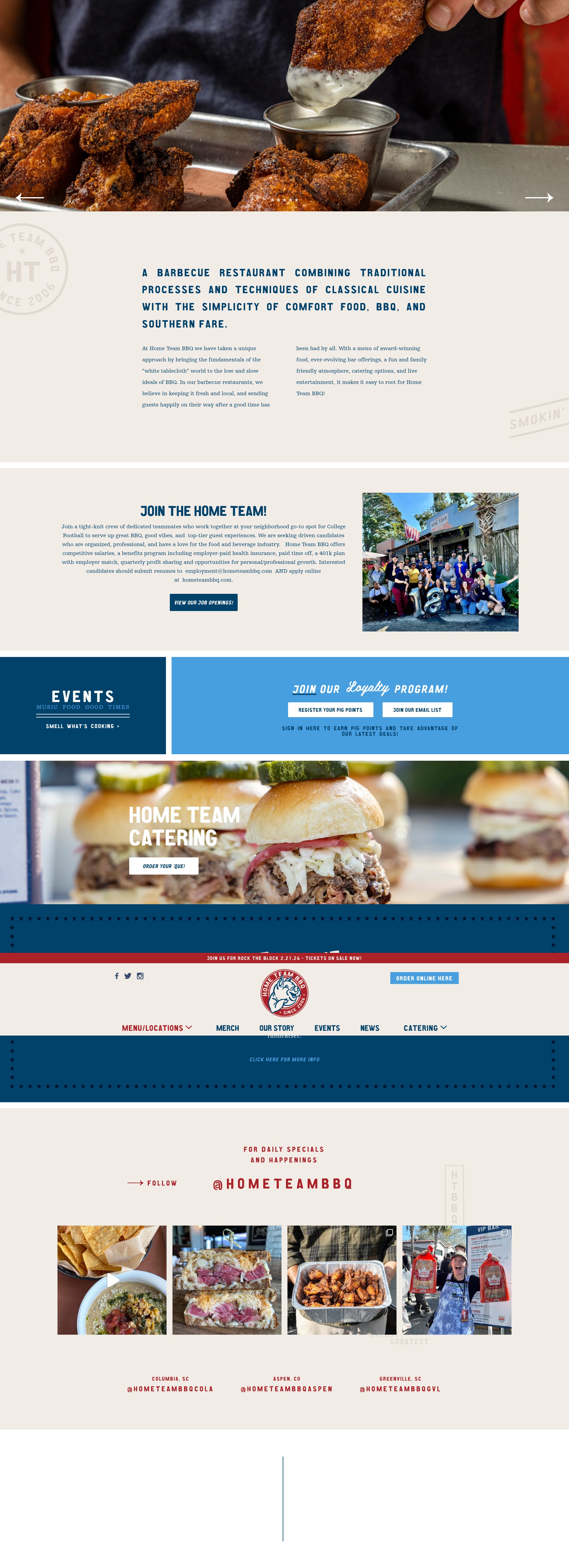 Screenshot of hometeambbq.com