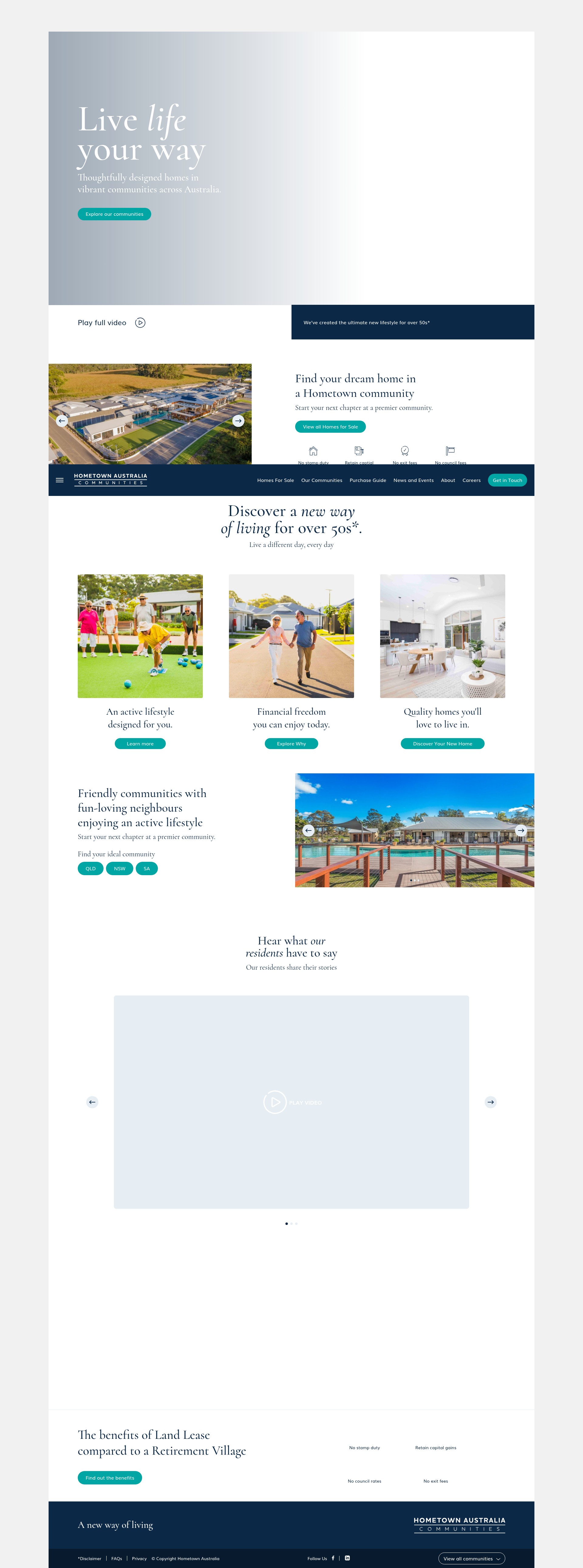 Screenshot of hometownaustralia.com.au