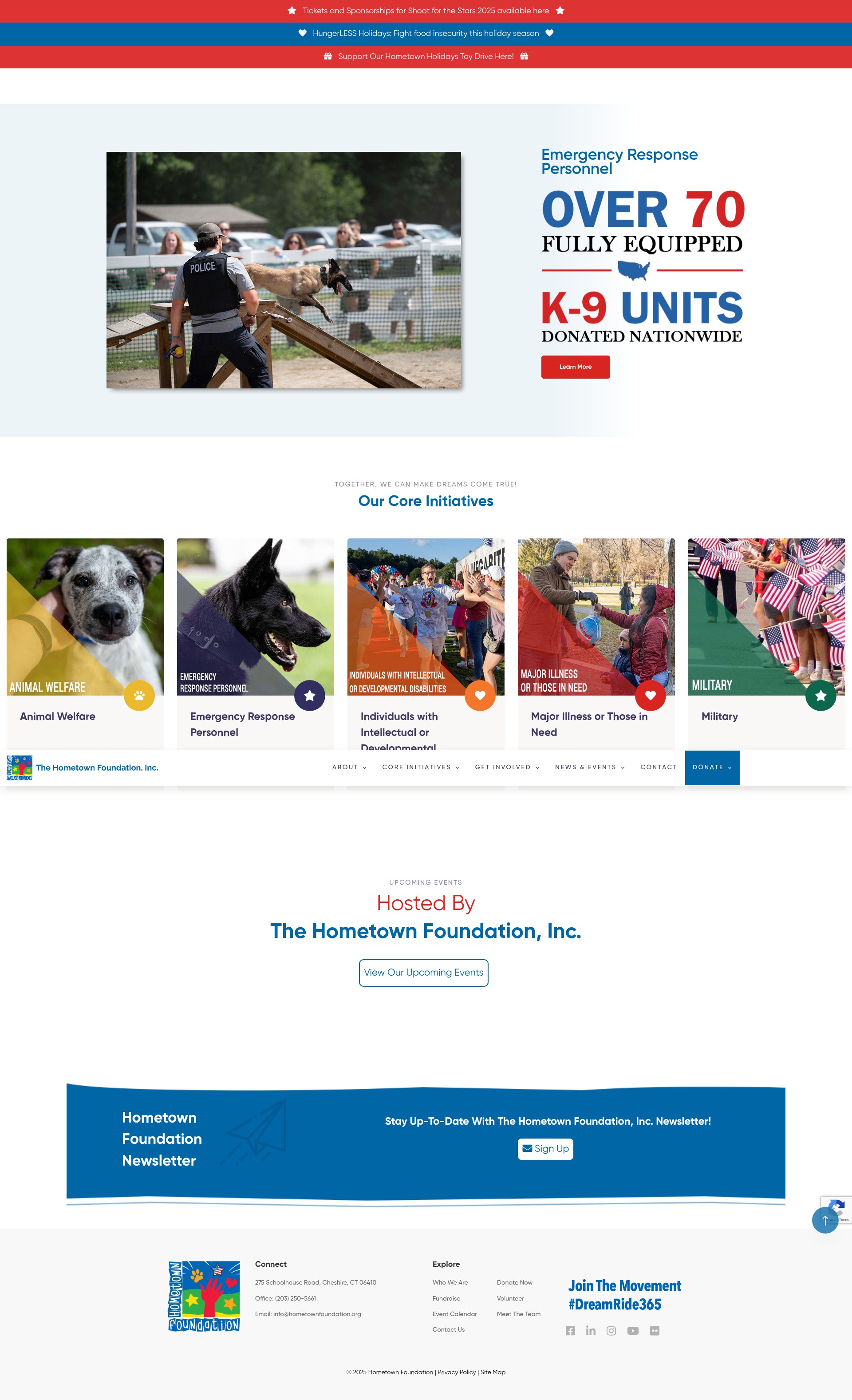 Screenshot of hometownfoundation.org