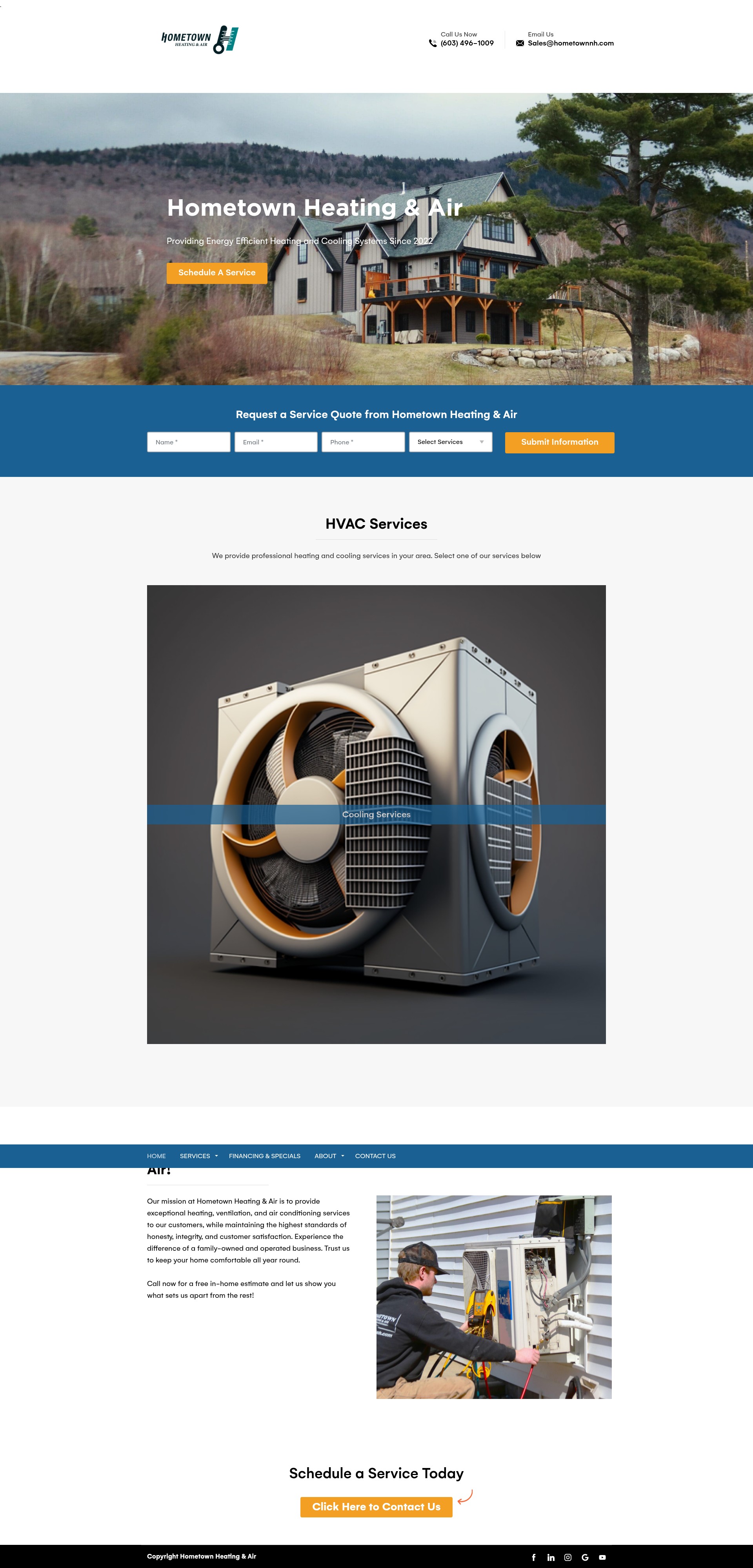 Screenshot of hometownnh.com