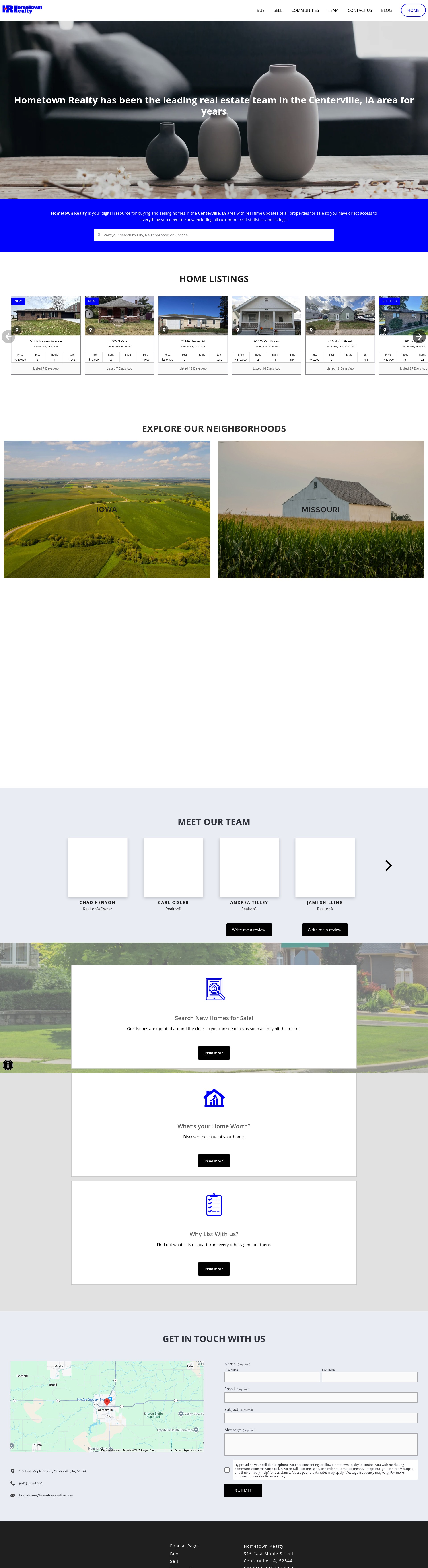 Screenshot of hometownonline.com