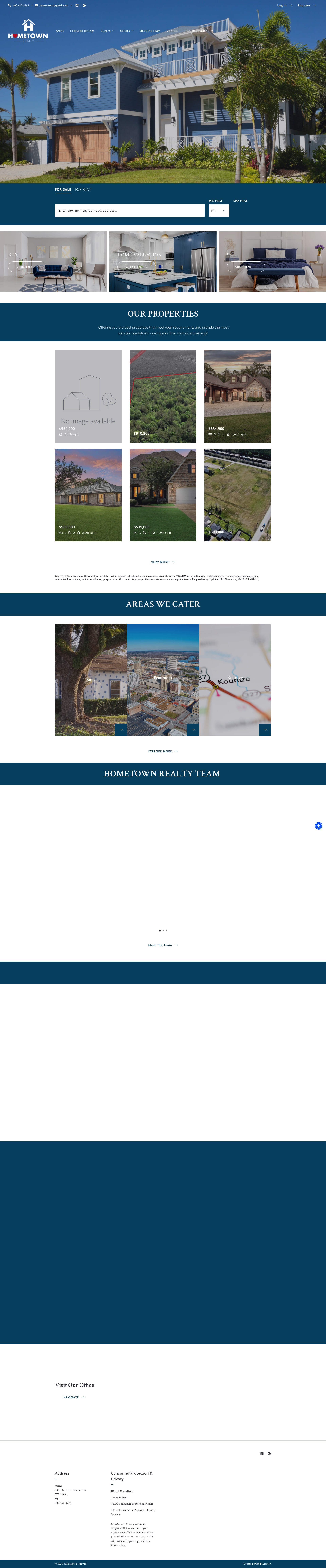 Screenshot of hometownrealty.net