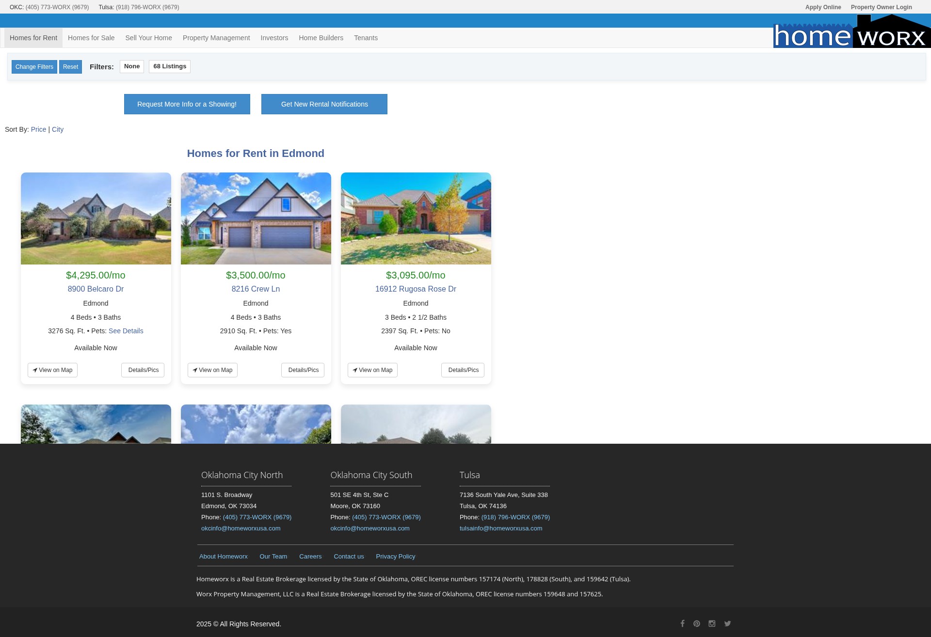 Screenshot of homeworxusa.com