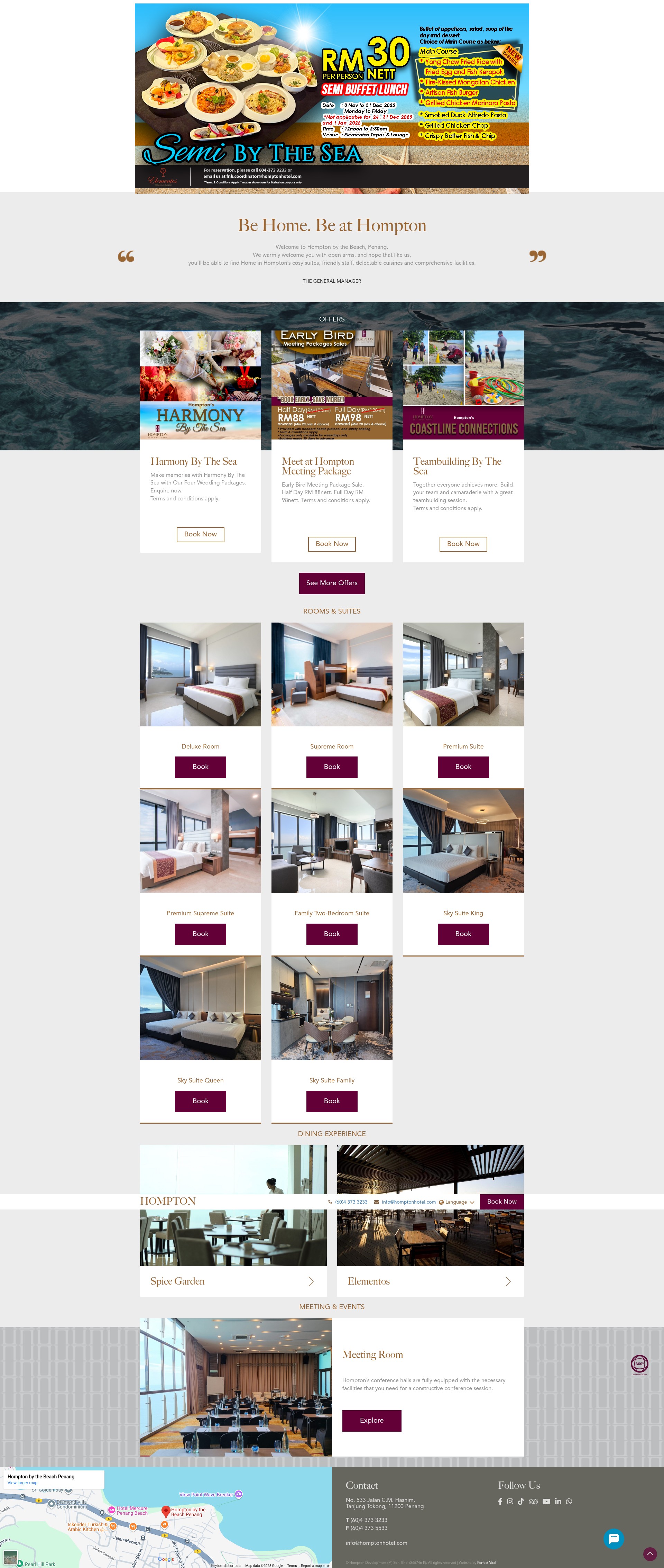 Screenshot of homptonhotel.com