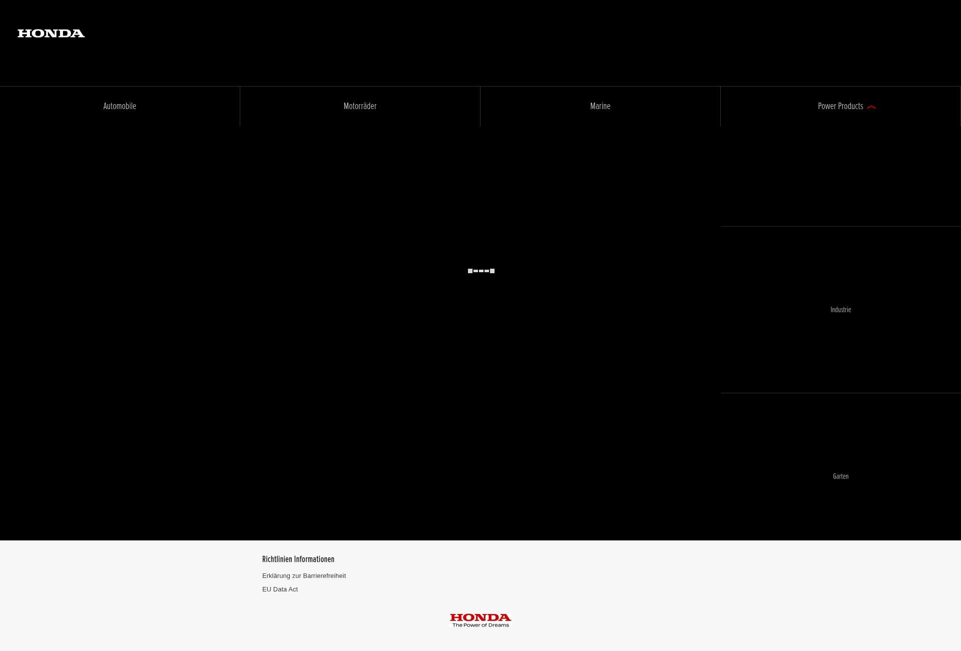 Screenshot of honda.at