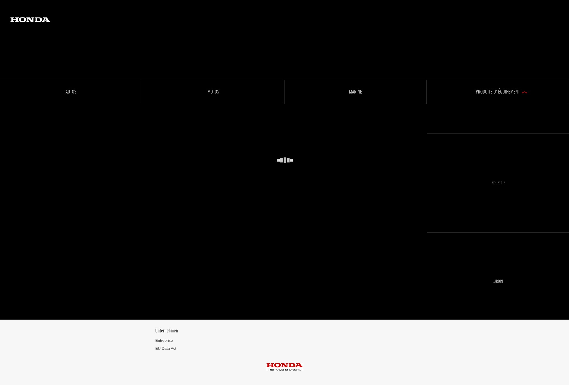 Screenshot of honda.fr